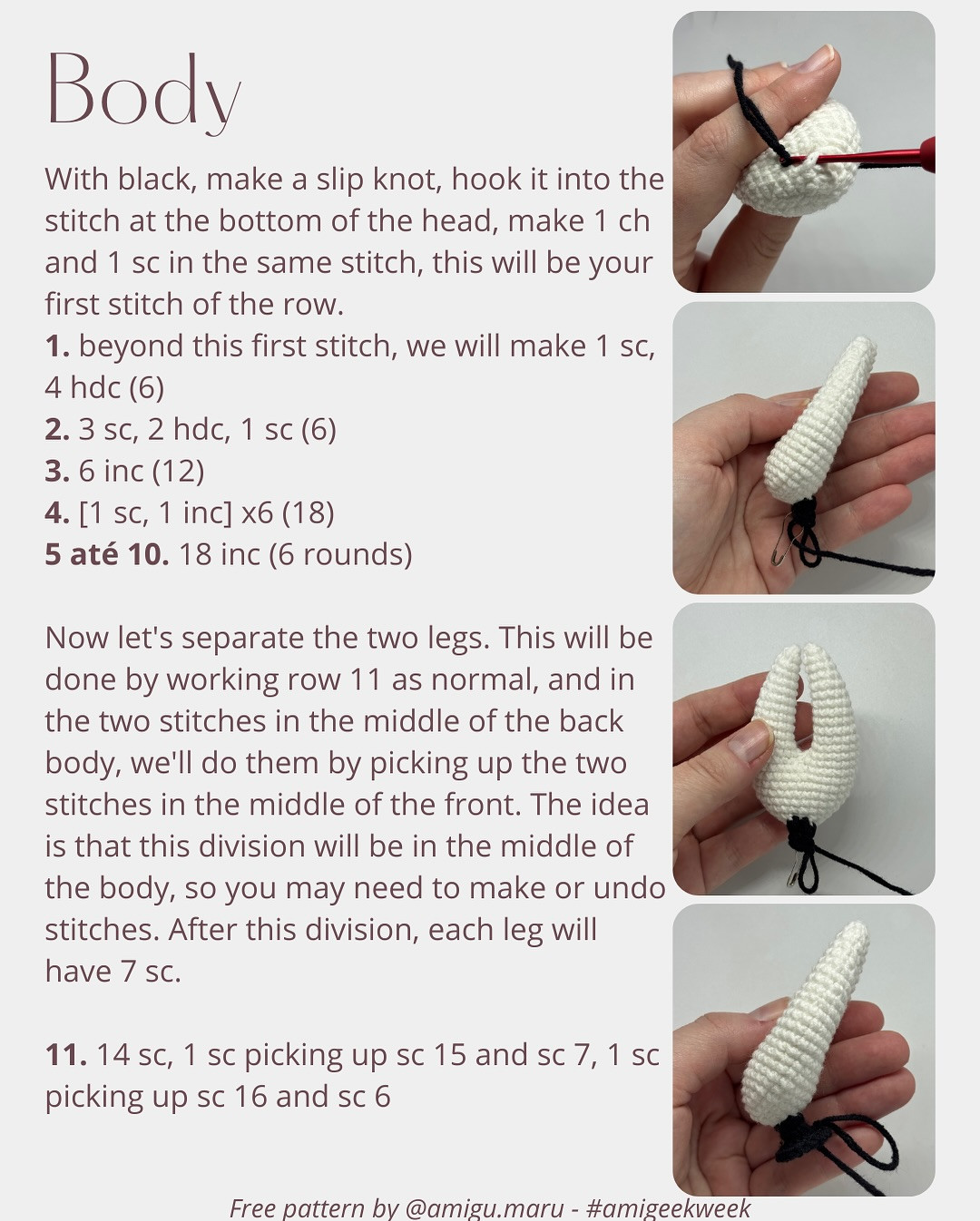 Free Crochet Pattern for Hornet from AmiGeekWeek