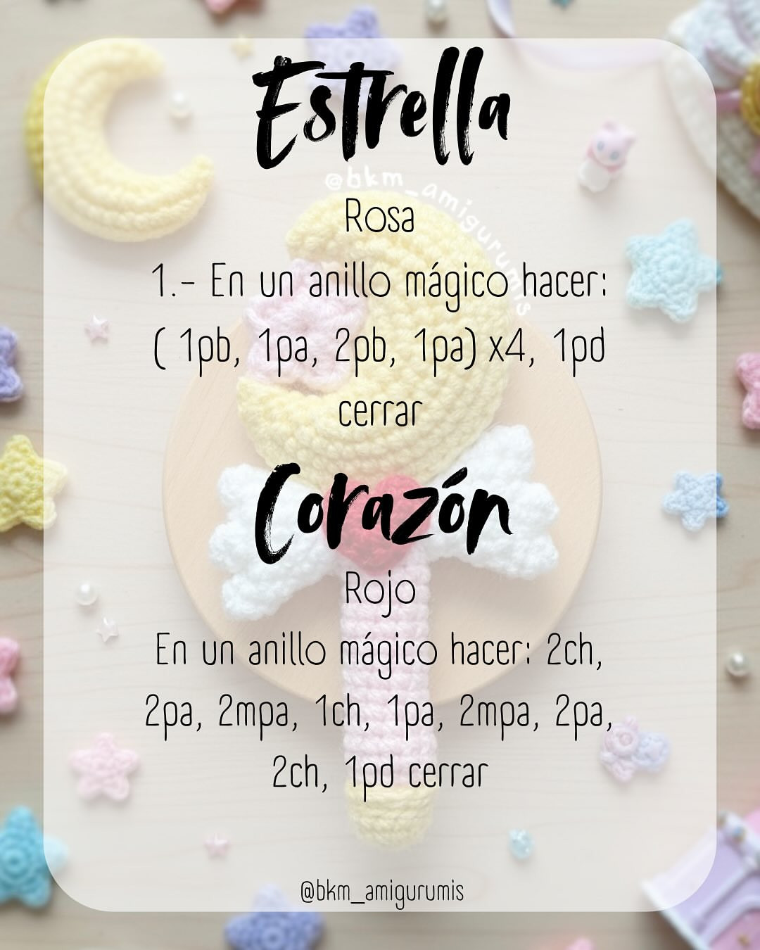 Free Crochet Pattern for Magical Moon Wand Amigurumi