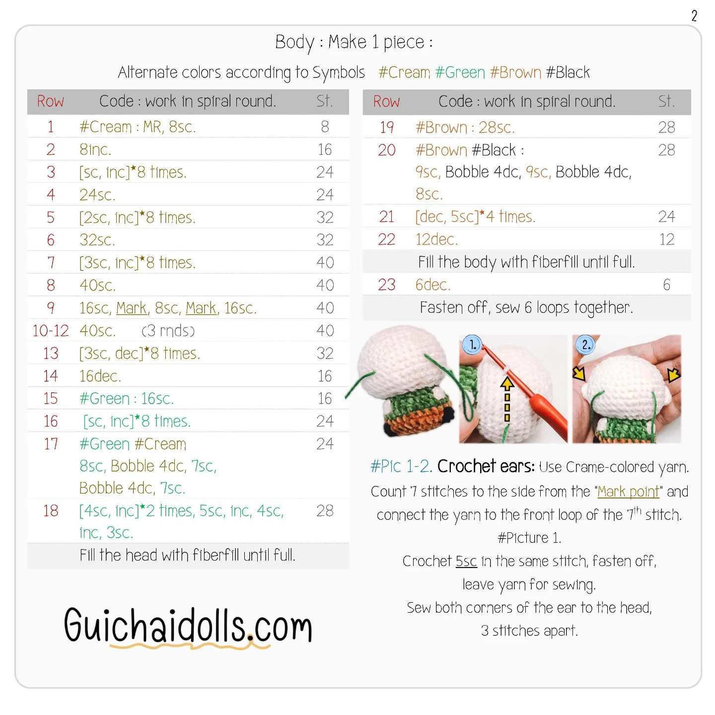 Free Crochet Pattern for Mini Hockey Boy Amigurumi
