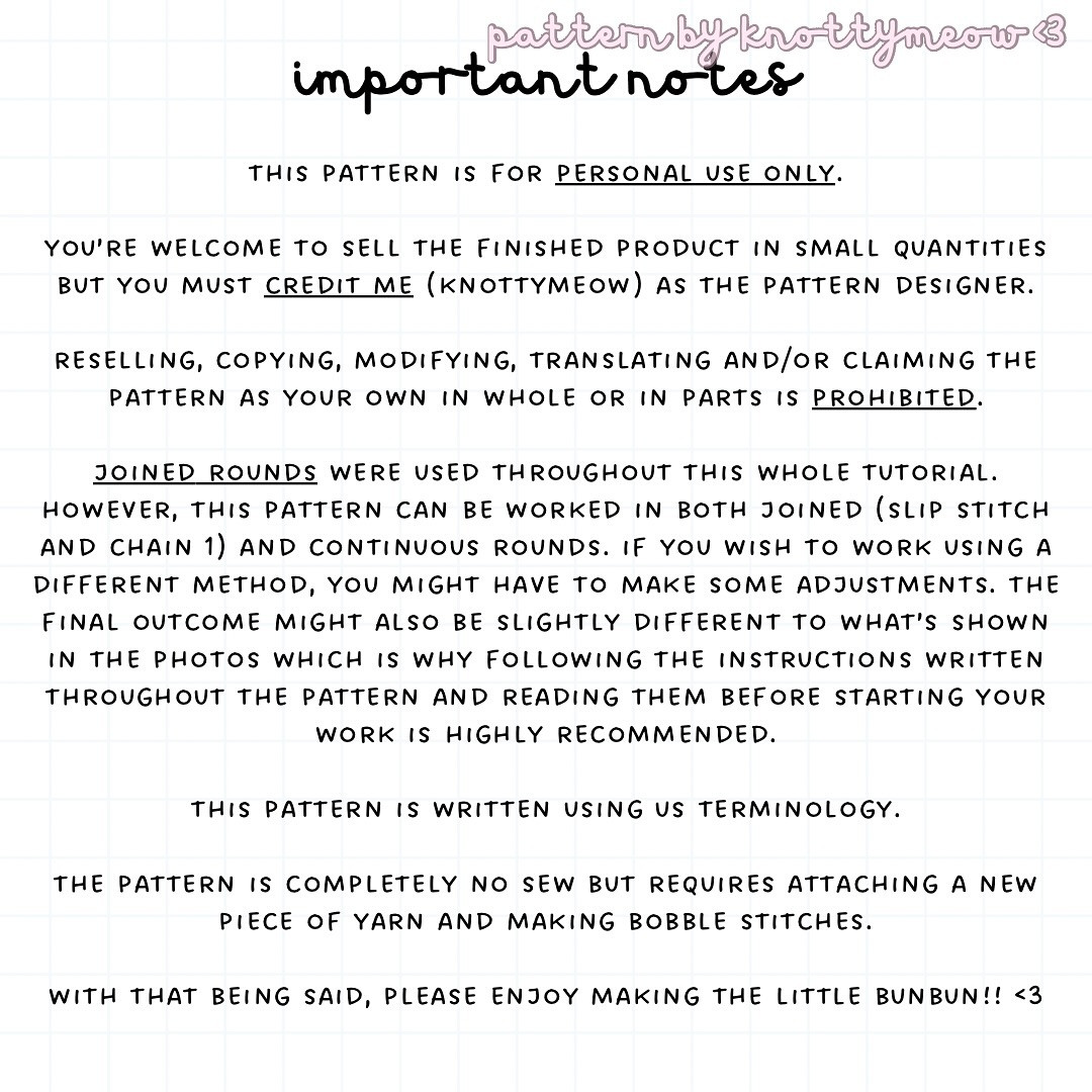 Free Crochet Pattern for No-Sew Little Bunbun Plushie