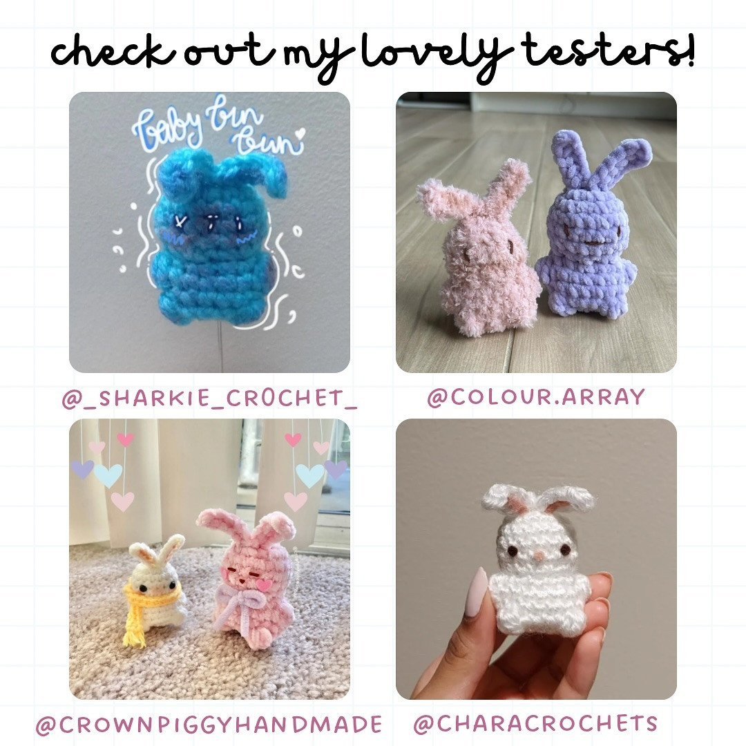 Free Crochet Pattern for No-Sew Little Bunbun Plushie