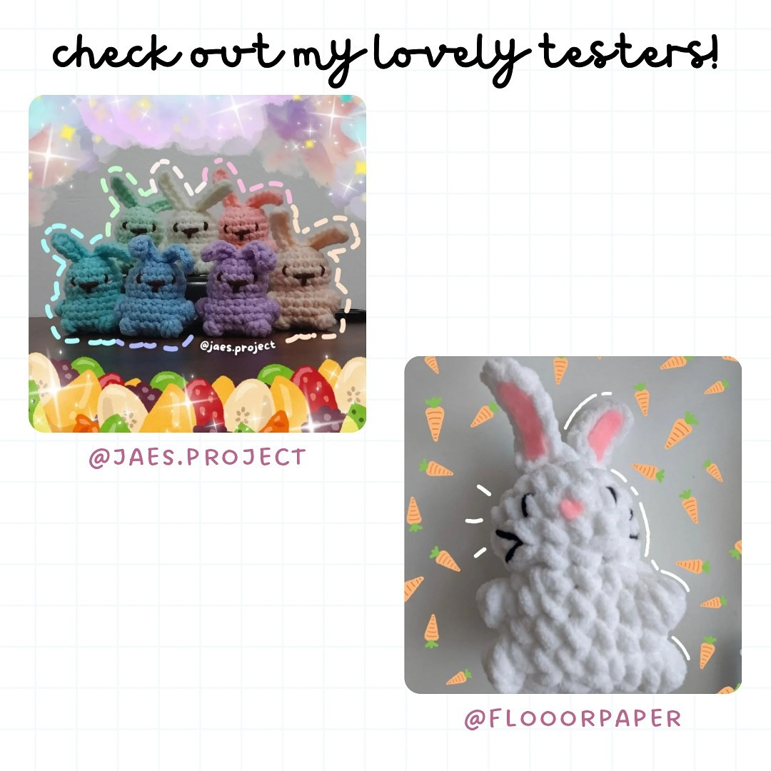 Free Crochet Pattern for No-Sew Little Bunbun Plushie