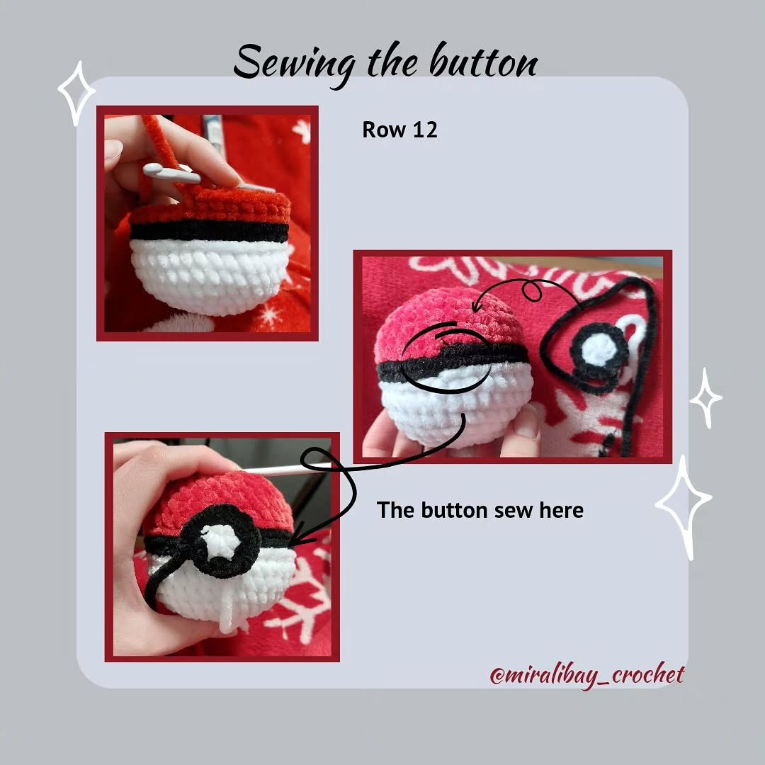 Free Crochet Pattern for Poké Ball and Premier Ball