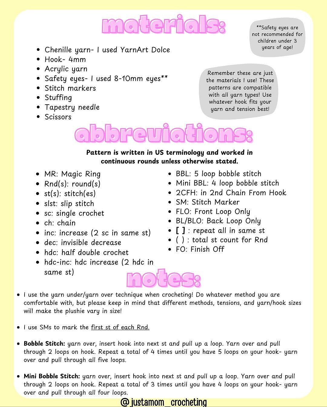 Free Crochet Pattern: Mini Axolotl by Justamom Crocheting