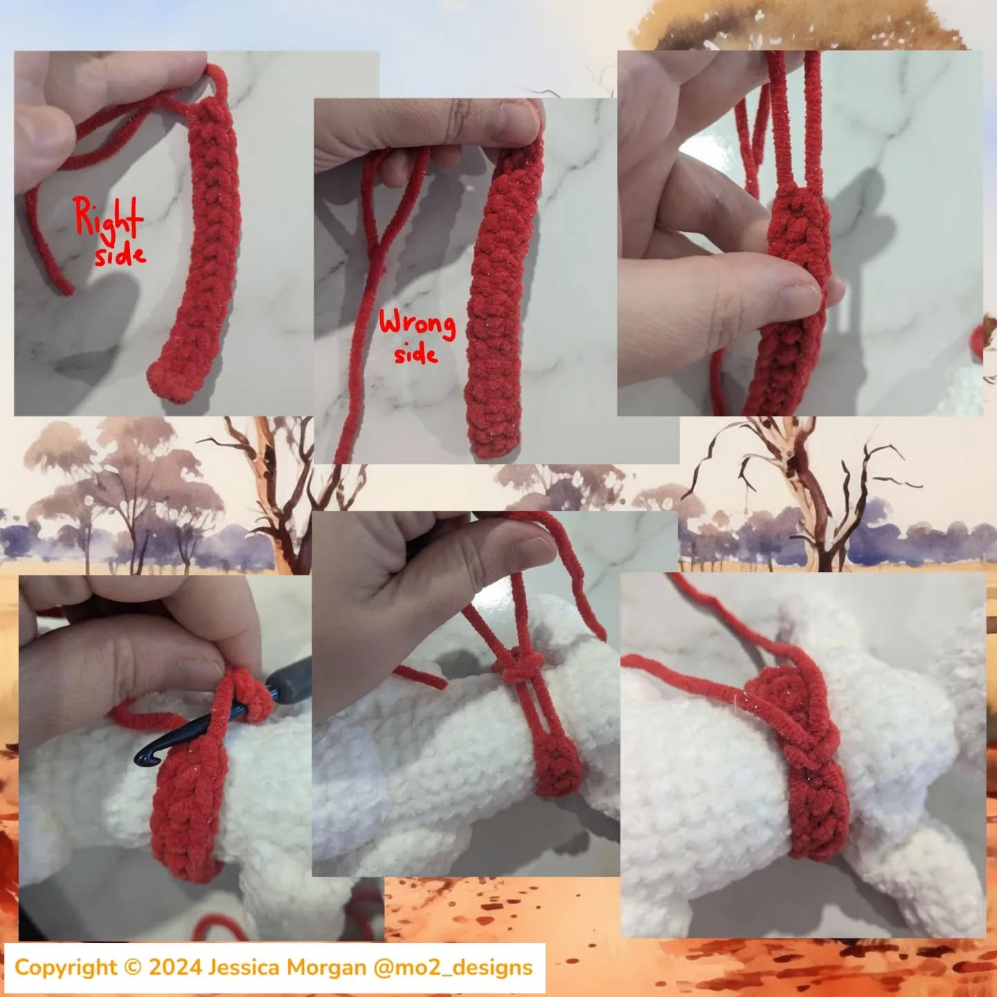 Free Crochet Pattern: Mitzi the Kangaroo for Christmas