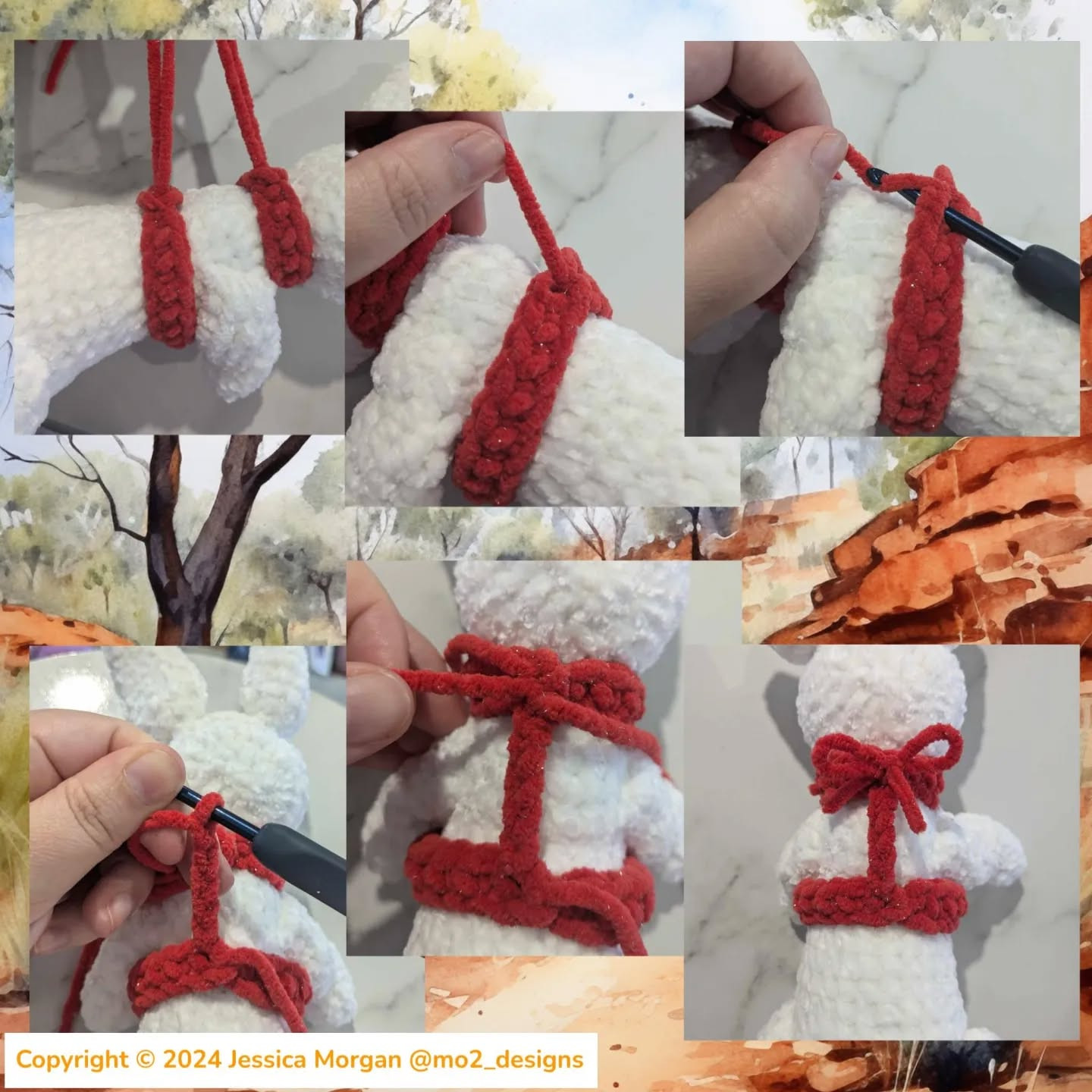 Free Crochet Pattern: Mitzi the Kangaroo for Christmas