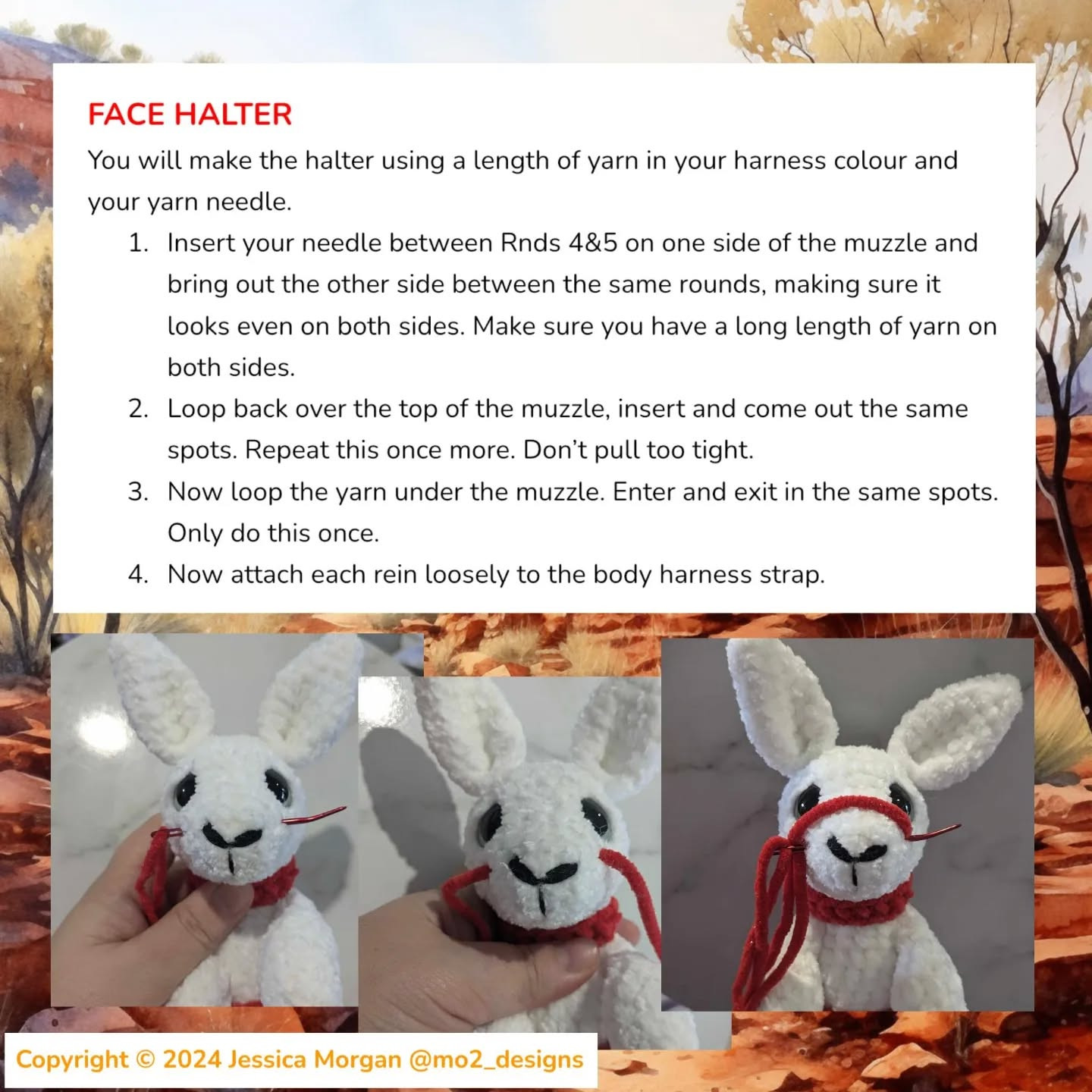 Free Crochet Pattern: Mitzi the Kangaroo for Christmas