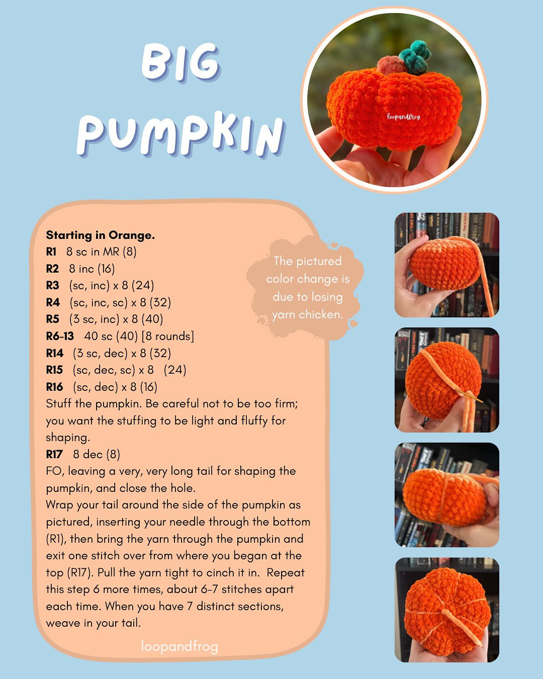 Free Crochet Pattern: No-Sew Pumpkin Bundle for Autumn Decorating