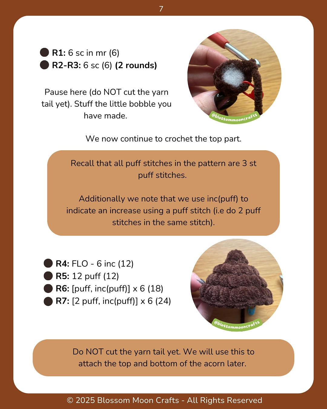 Free Crochet Pattern: Oakley the Acorn Plushie - Easy and Adorable