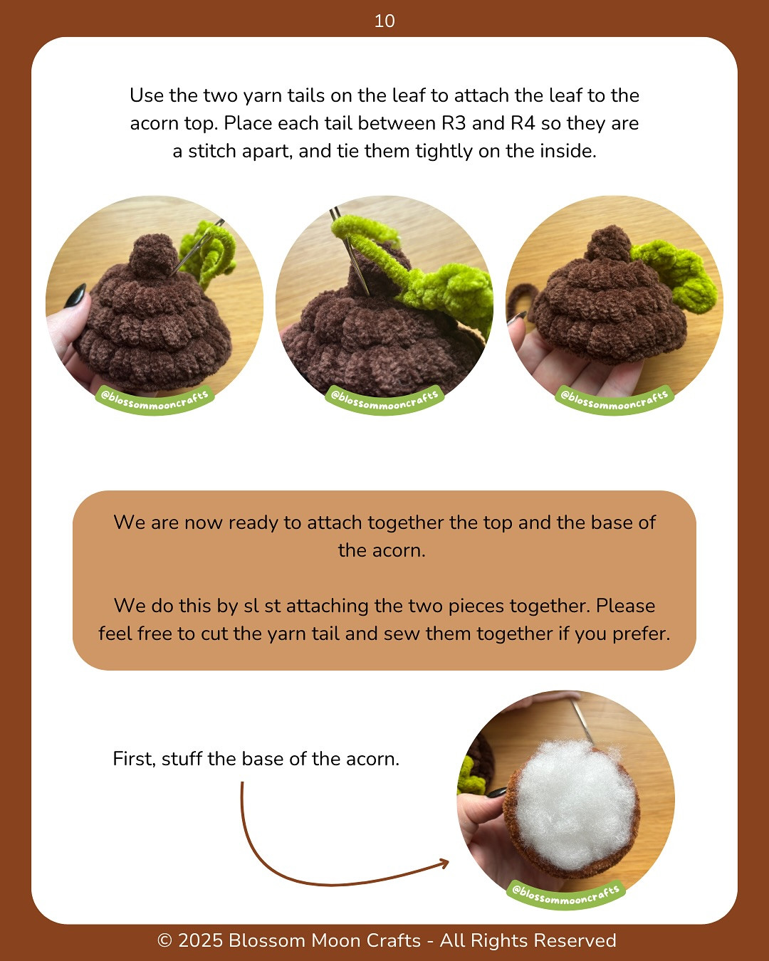 Free Crochet Pattern: Oakley the Acorn Plushie - Easy and Adorable