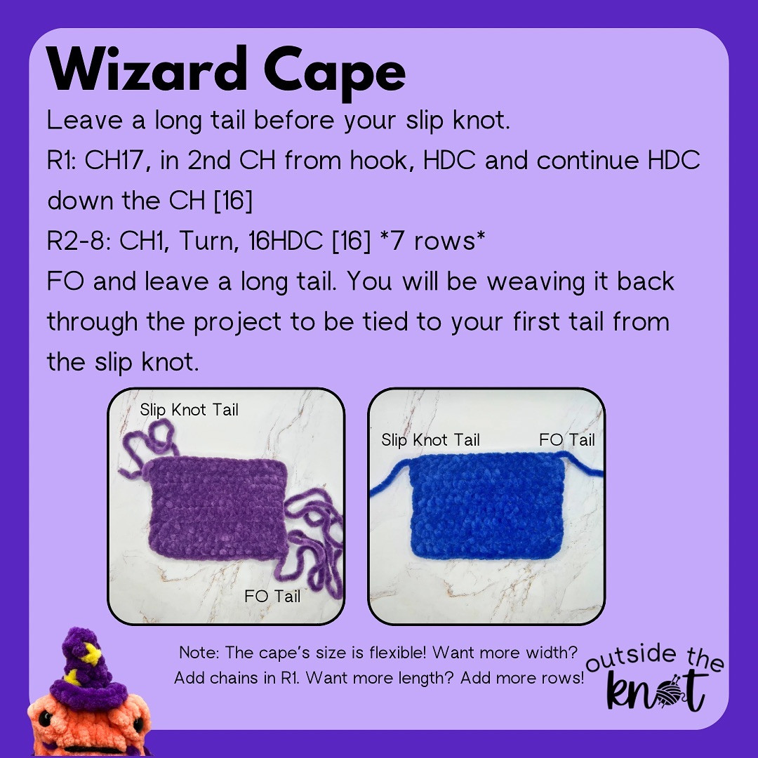 Free Crochet Wizard Hat and Cape Pattern for 2024