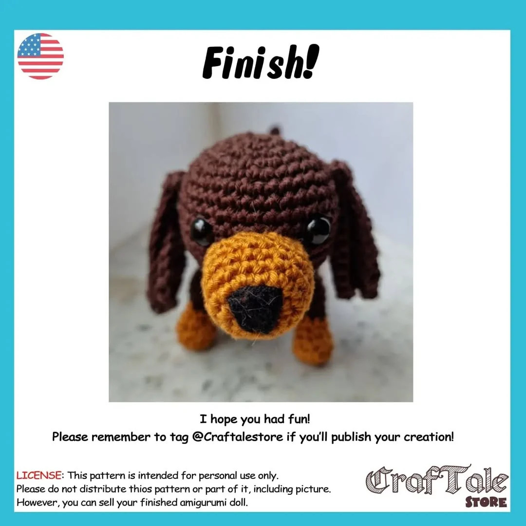 Free Dachshund Crochet Pattern for Amigurumi Enthusiasts