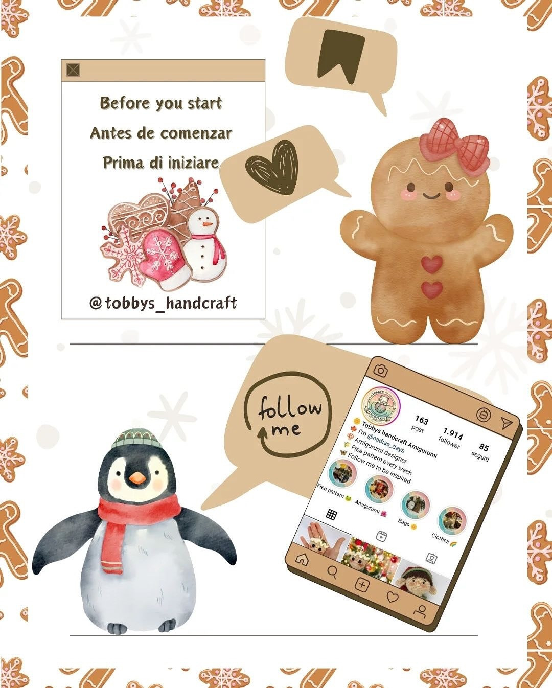 Free Gingerbread Man Crochet Pattern for a Quick One-Hour Project