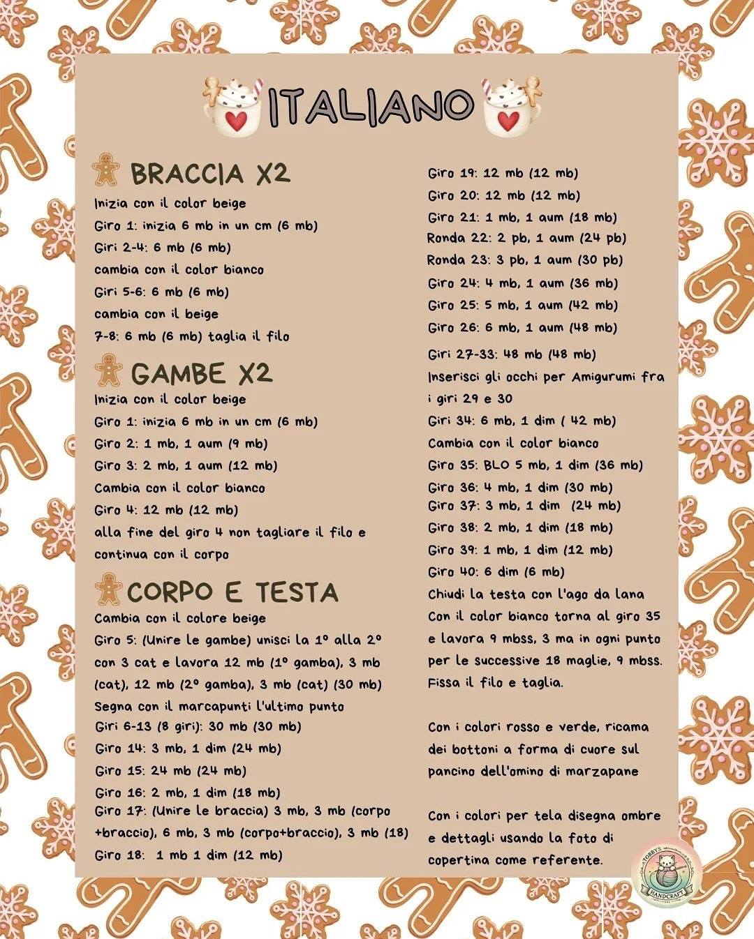 Free Gingerbread Man Crochet Pattern for a Quick One-Hour Project