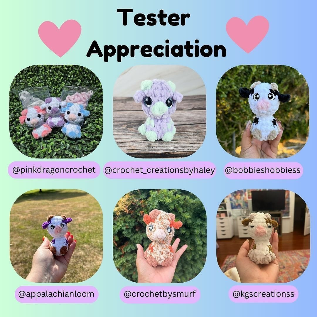 Free Mini Cow Crochet Pattern - No Sewing Required