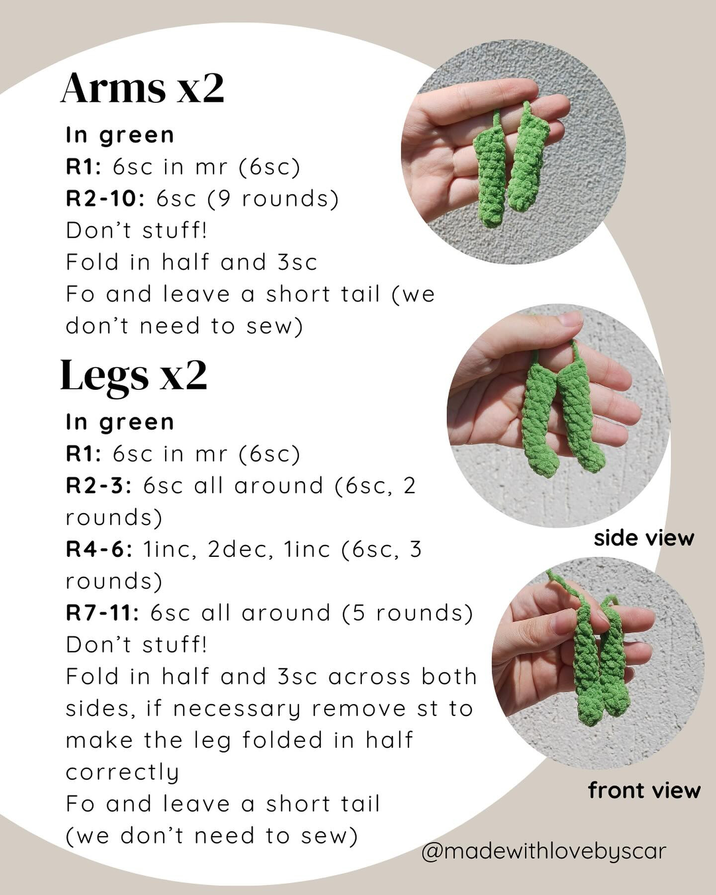 Free No-Sew Crochet Frog Pattern by Jiminy Ribbit