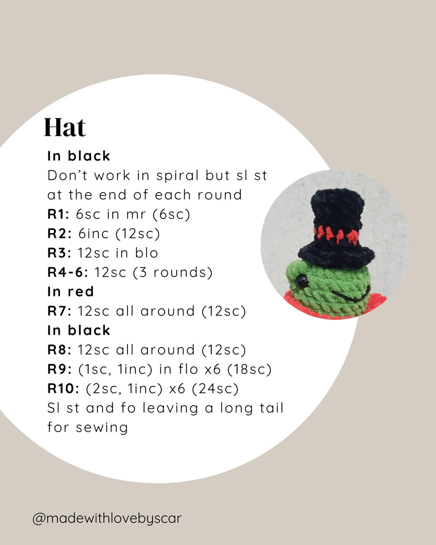 Free No-Sew Crochet Frog Pattern by Jiminy Ribbit