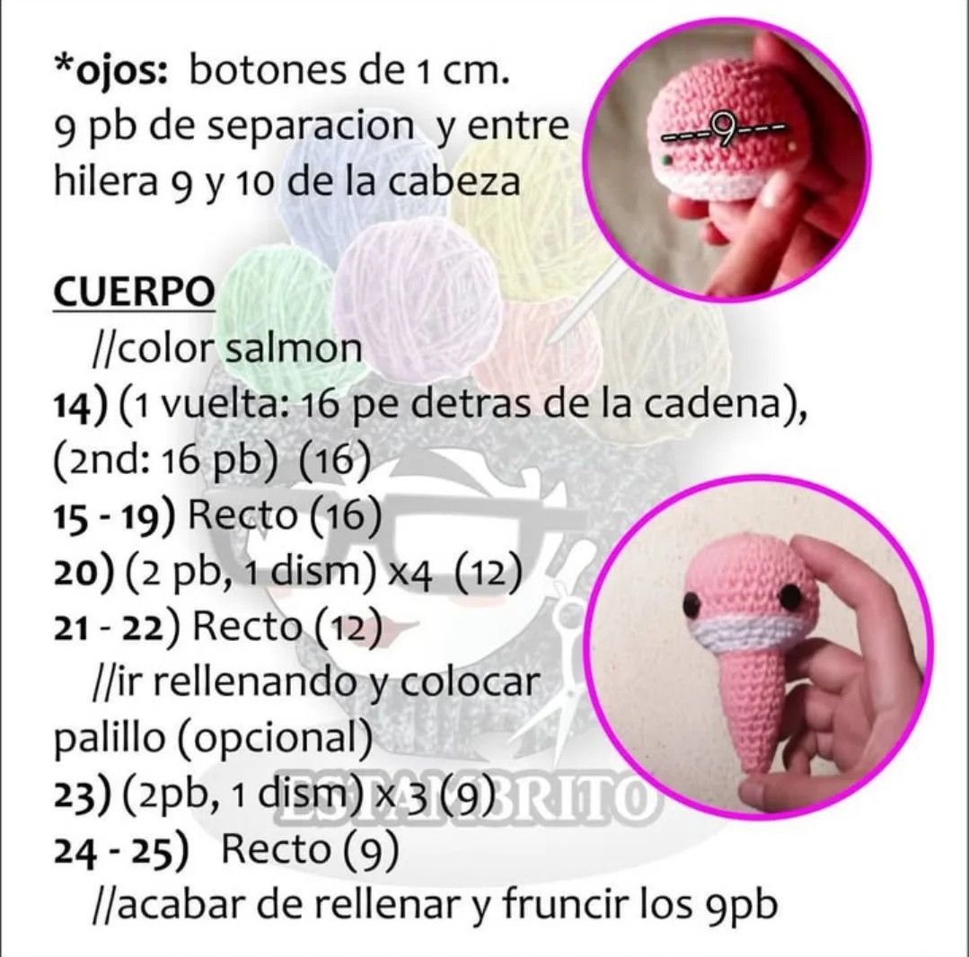 Free Pattern for Colorful Crochet Axolotls by Estambrito