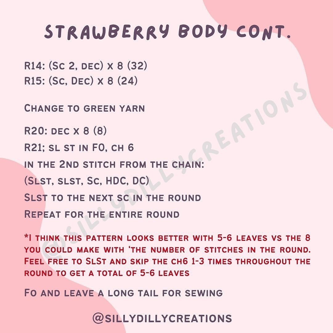 Free Pattern for Cute Jellycat Inspired Strawberry Crochet