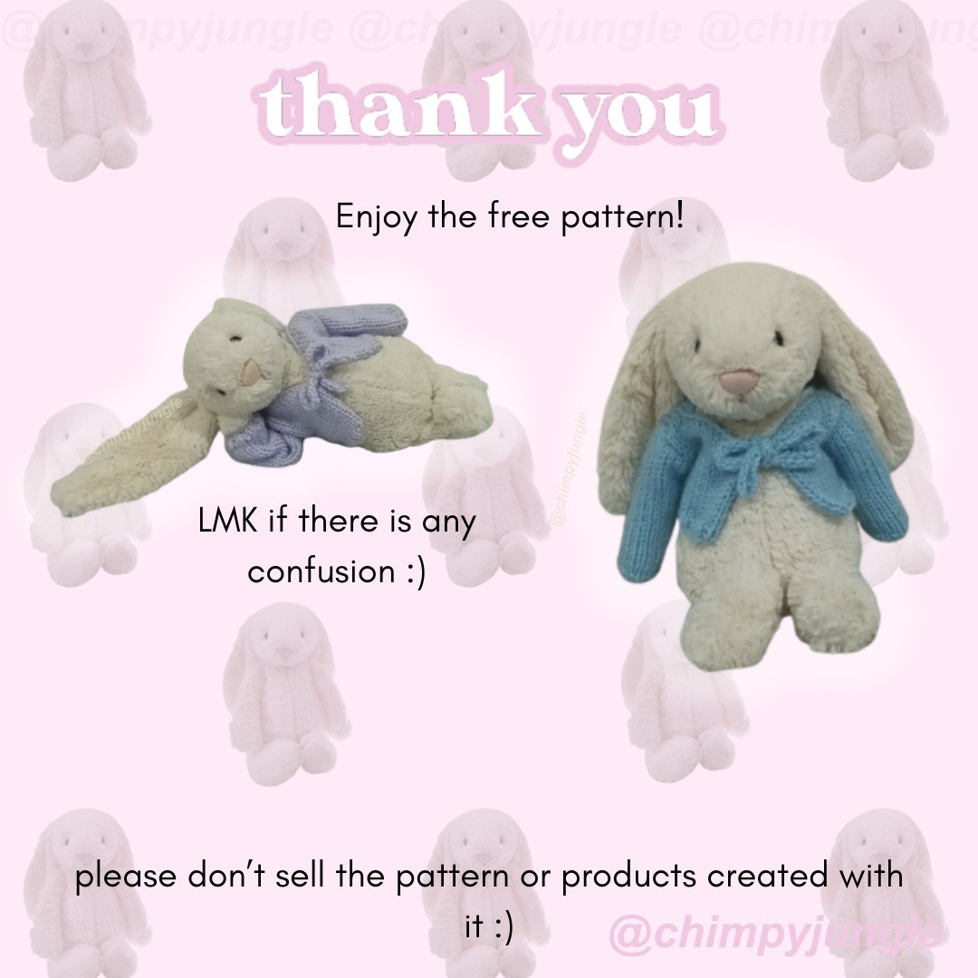 Free Pattern: Knit a Tie Front Cardigan for Your Jellycat