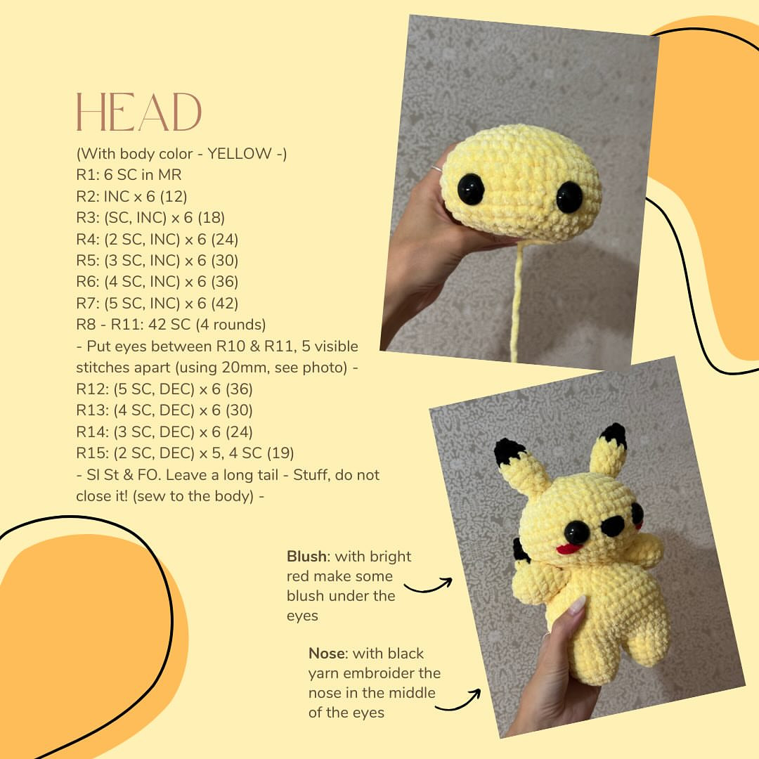 Free Pikachu Crochet Pattern for Easy Amigurumi Creation