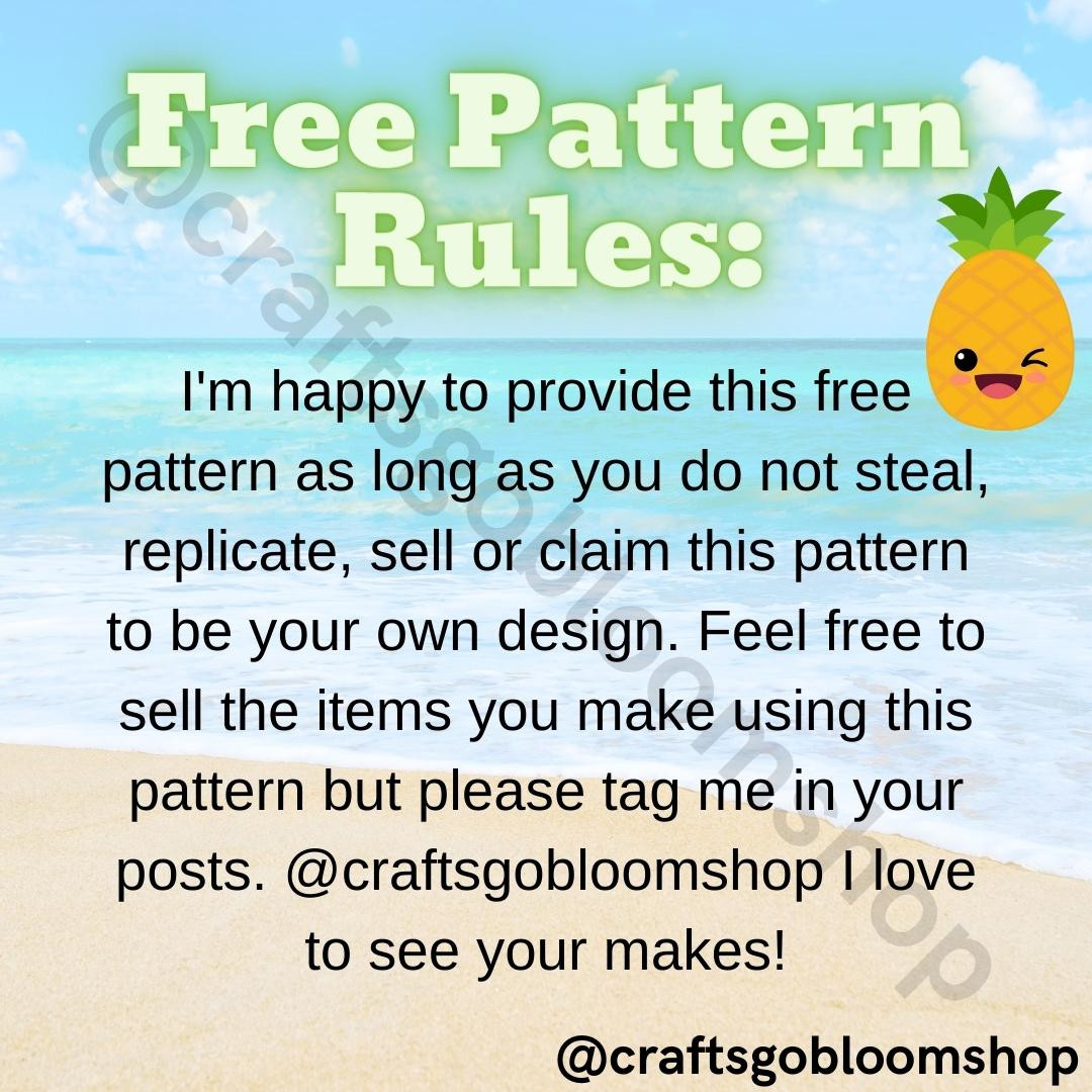 Free Pineapple Crochet Pattern - Easy No-Sew Design