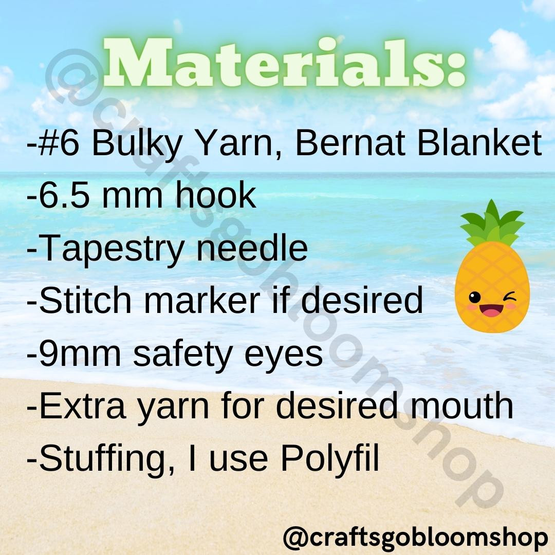 Free Pineapple Crochet Pattern - Easy No-Sew Design