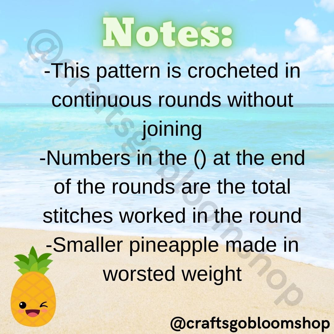 Free Pineapple Crochet Pattern - Easy No-Sew Design
