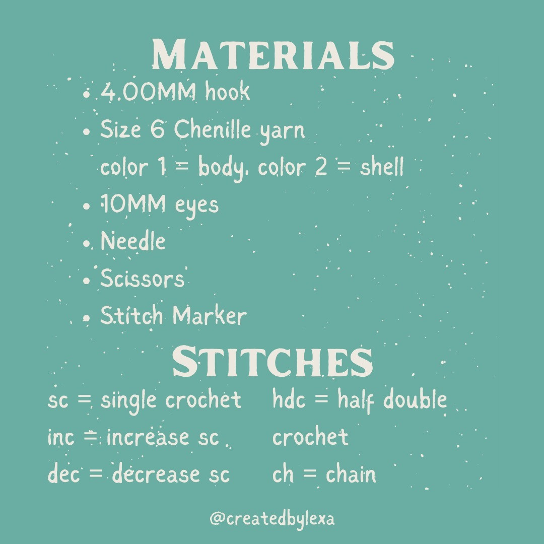 Free Turbo the Turtle Crochet Pattern Download Available