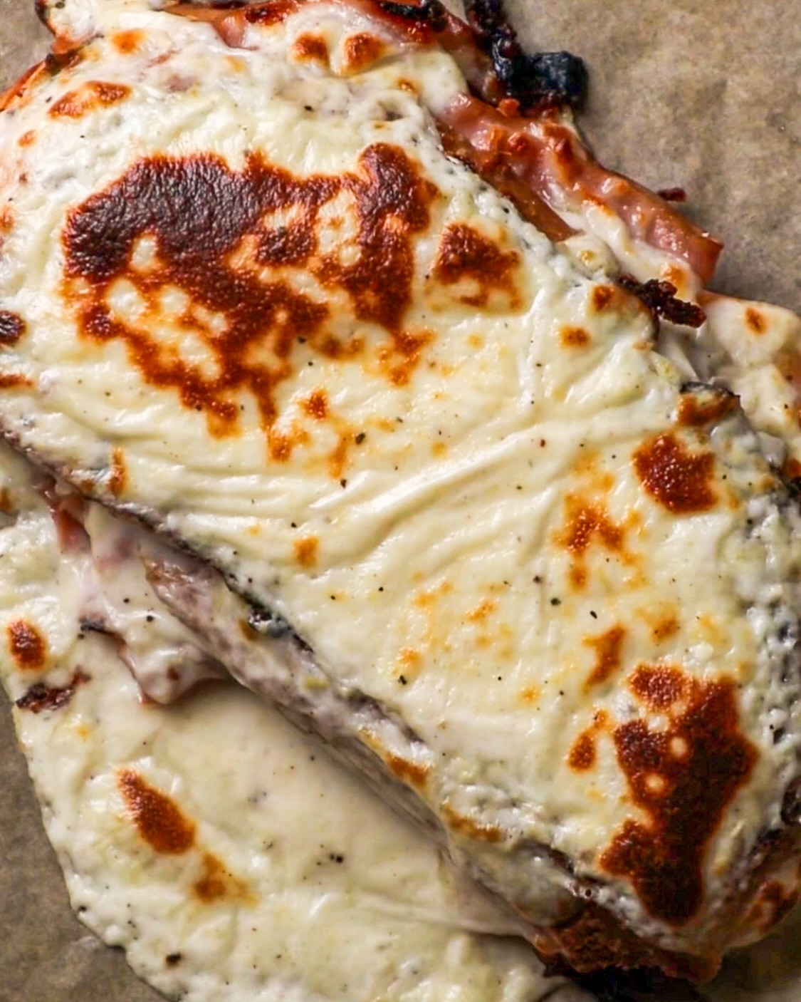 Golden Croque Madame with Creamy Béchamel and Sunny Egg