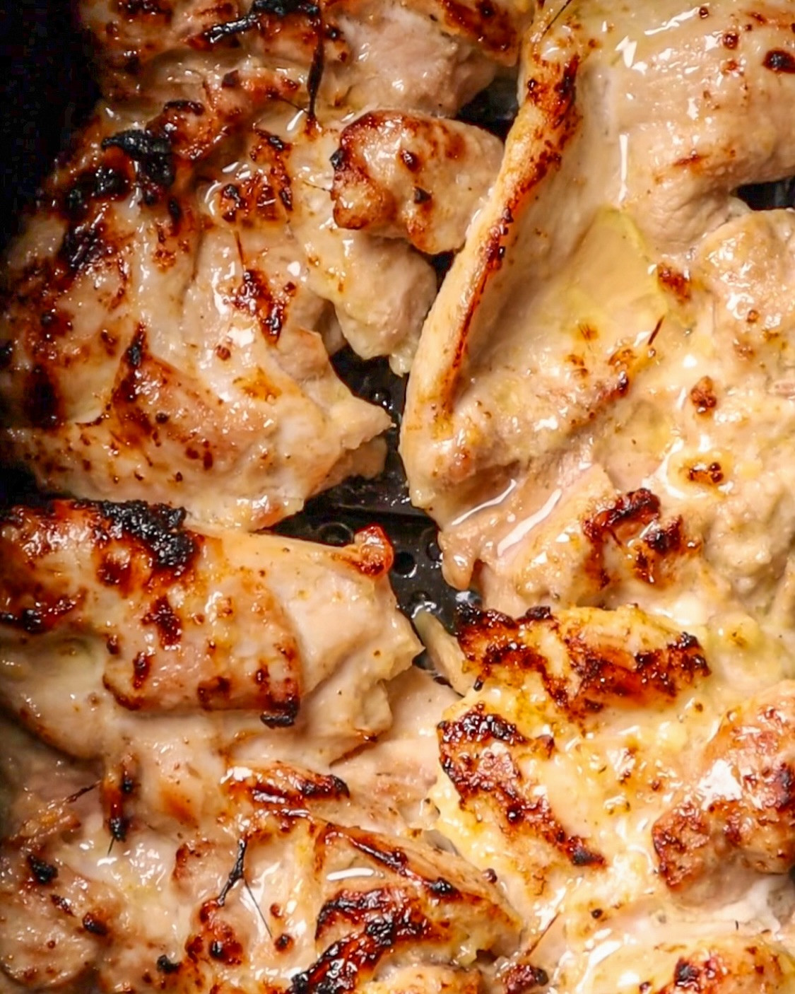 Honey-Garlic BBQ Bliss Air-Fried Chicken Thighs