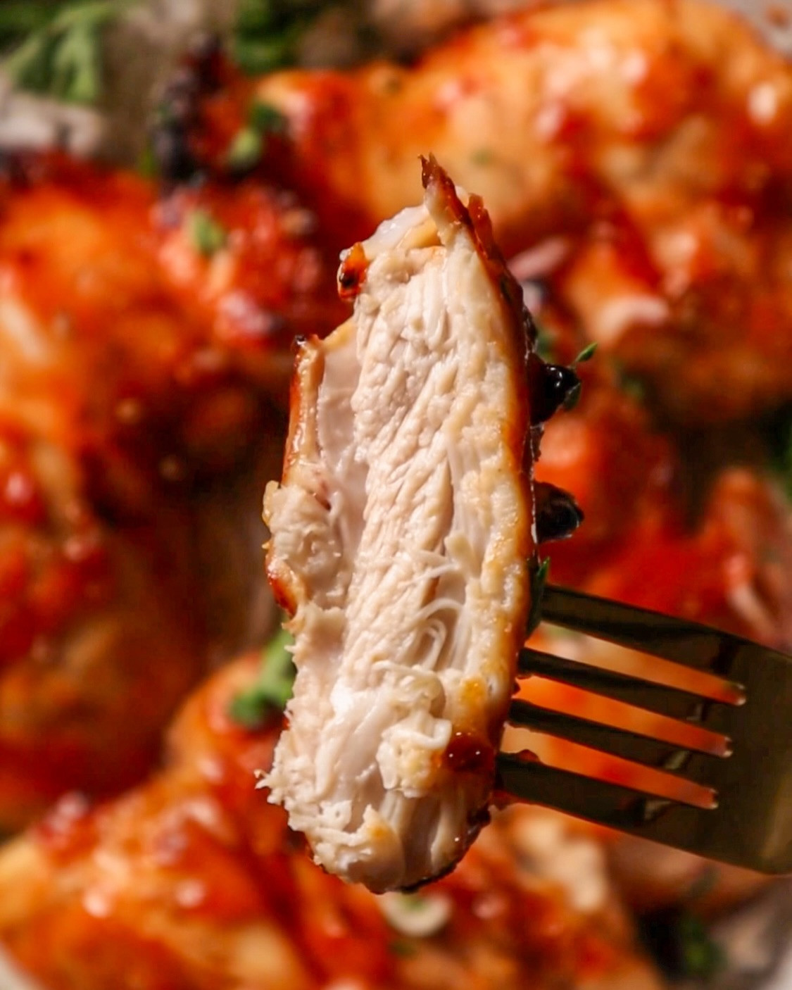 Honey-Garlic BBQ Bliss Air-Fried Chicken Thighs