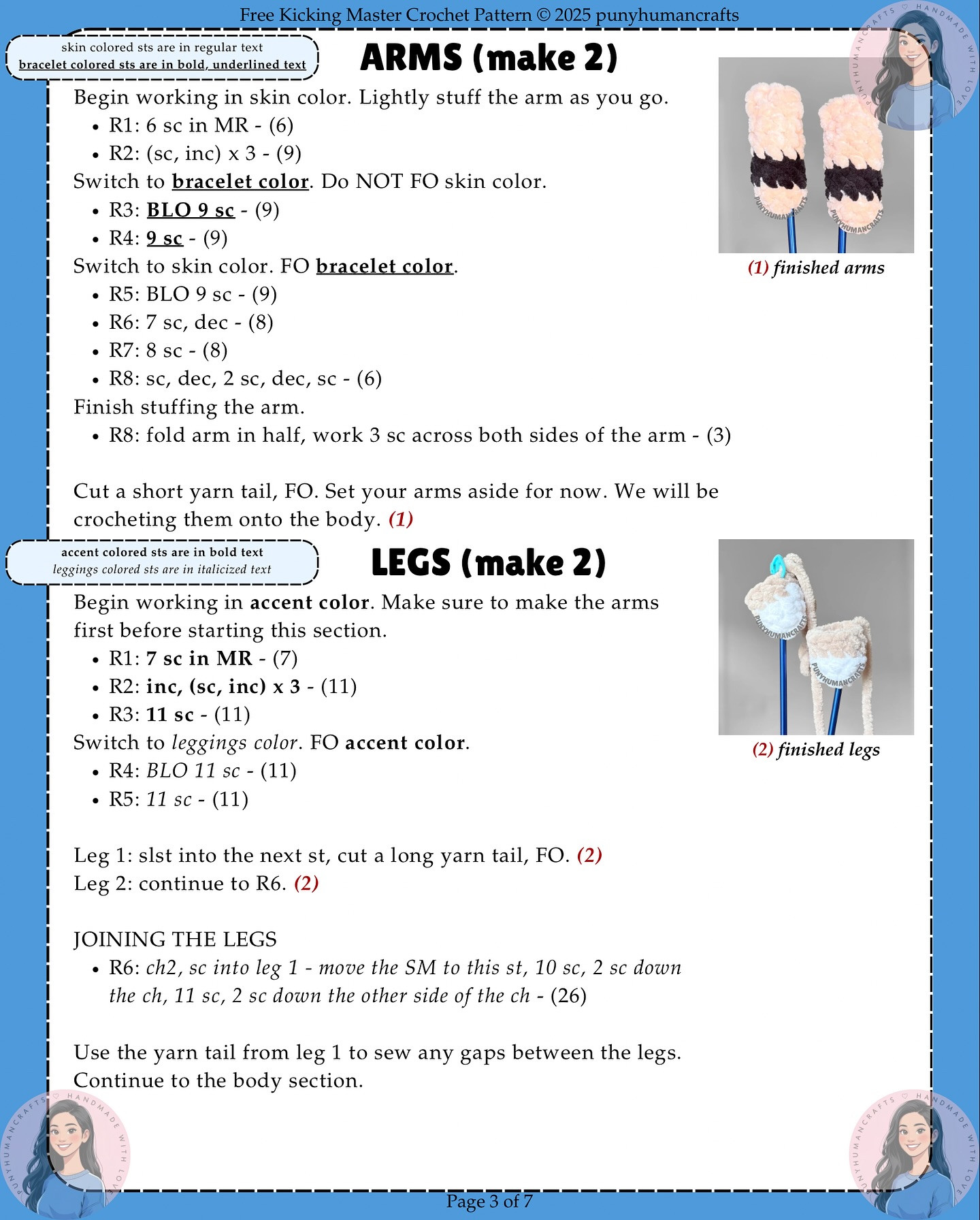 Kicking Master Crochet Pattern for Crafty Enthusiasts
