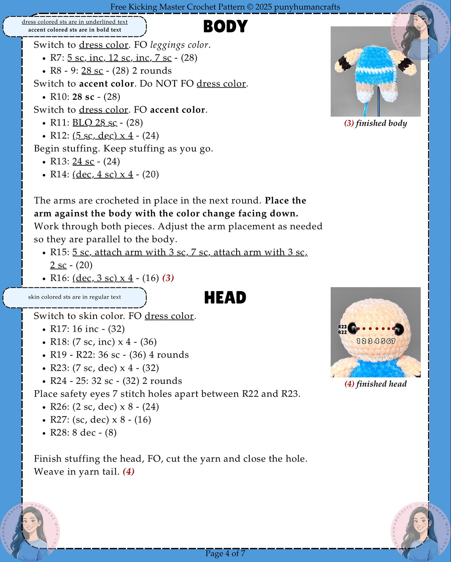 Kicking Master Crochet Pattern for Crafty Enthusiasts
