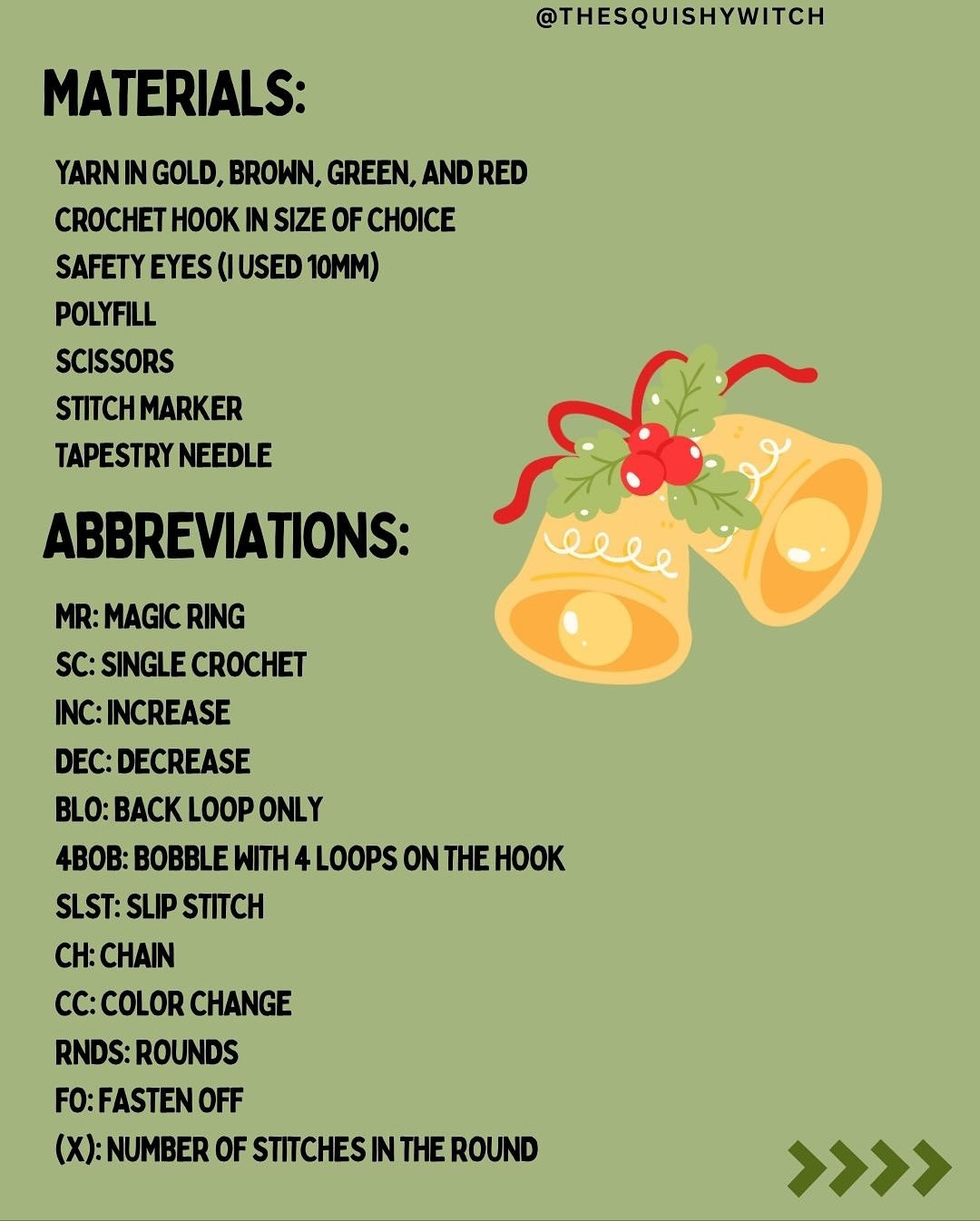 Lil' Bell No-Sew Crochet Pattern for Christmas