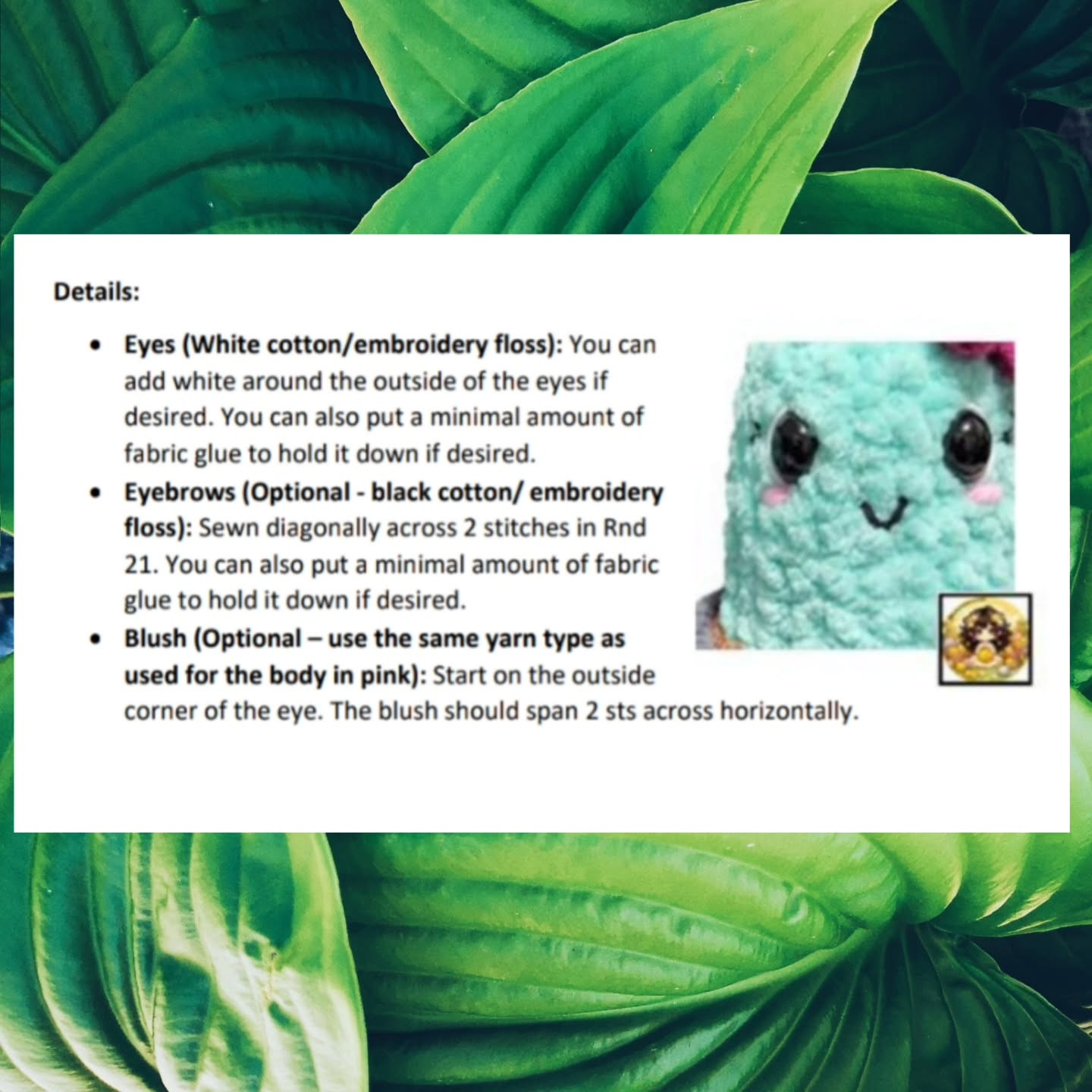 Low Sew Bloo the Blueberry Bear Crochet Pattern