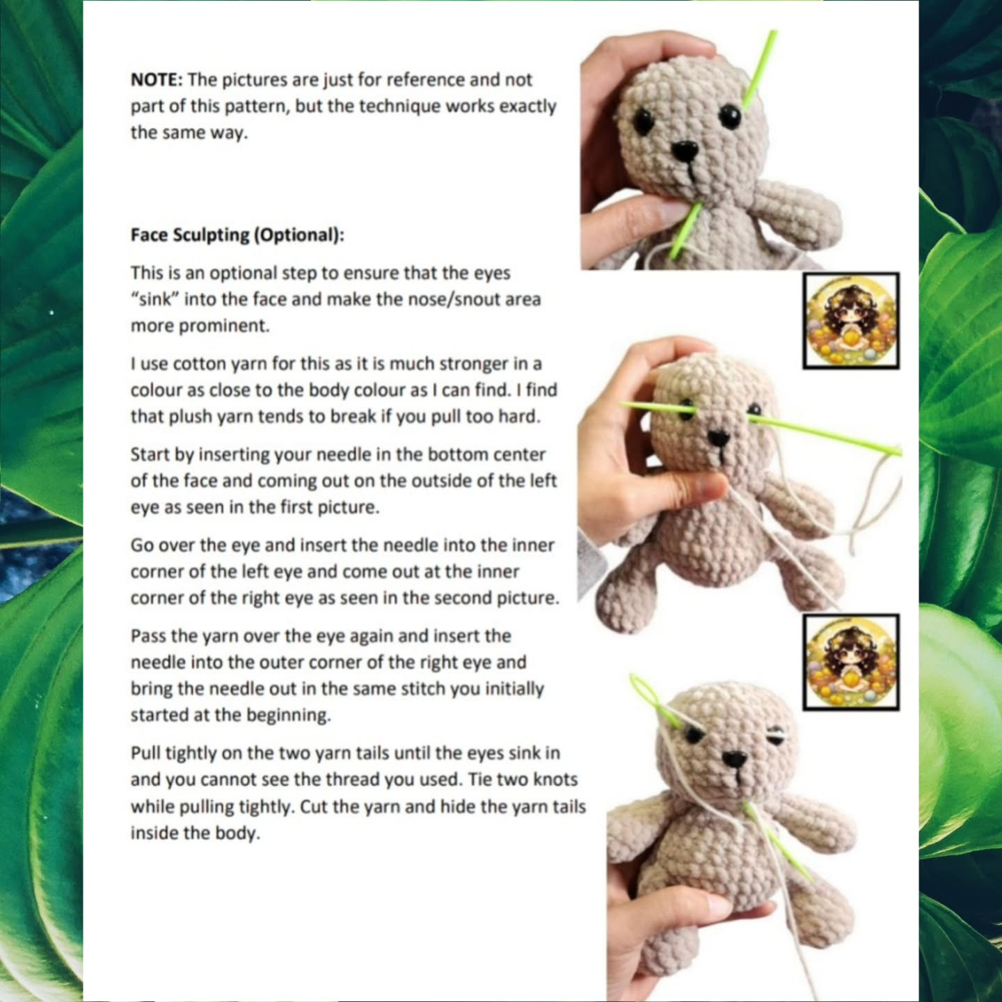 Low Sew Sue the Strawberry Bear Crochet Pattern