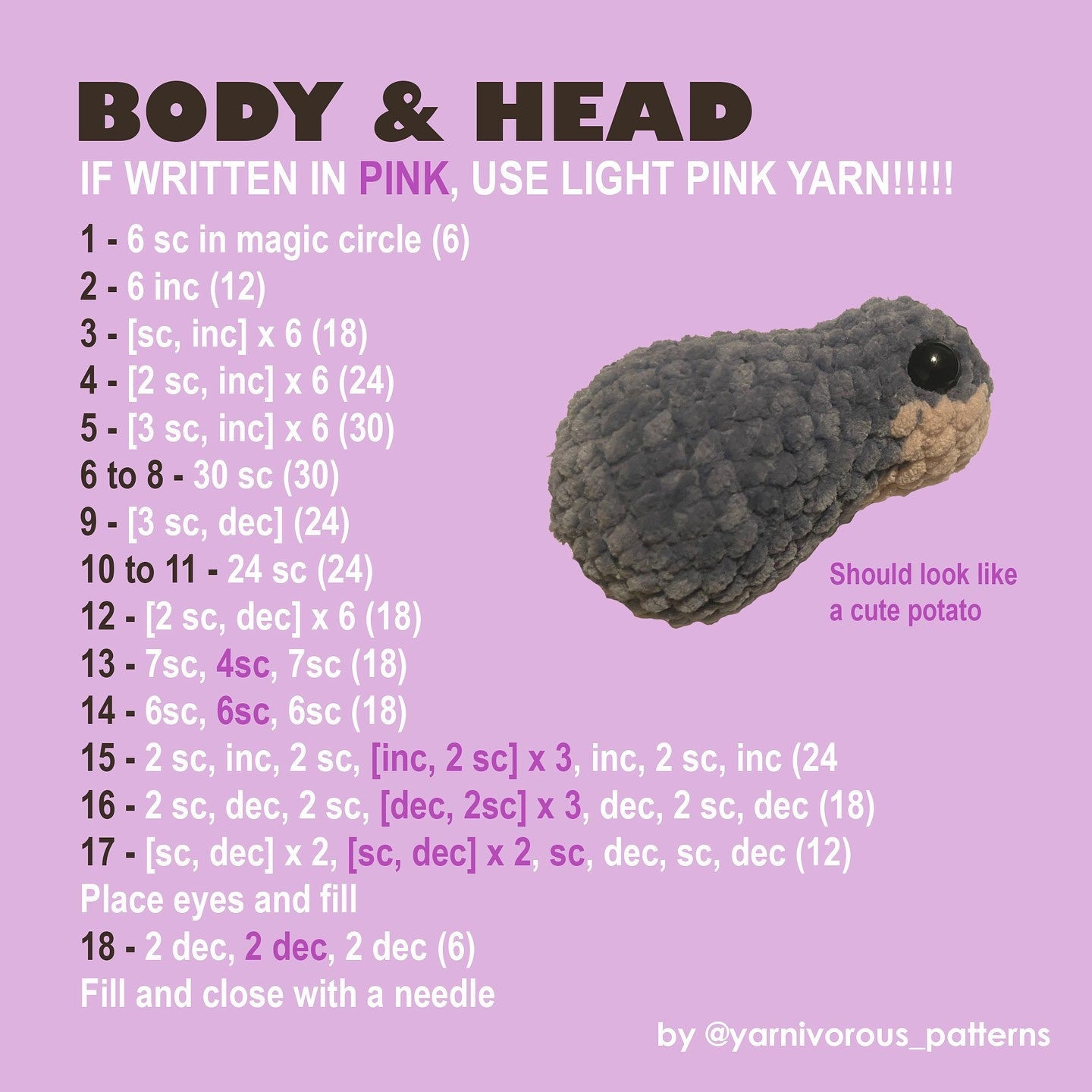 Moo Deng Free Crochet Pattern for Cute Hippo Amigurumi