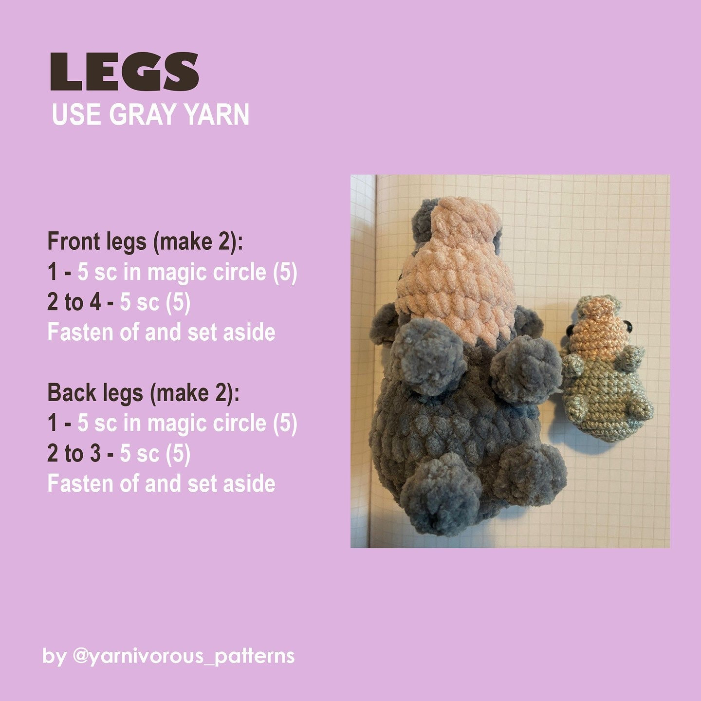 Moo Deng Free Crochet Pattern for Cute Hippo Amigurumi