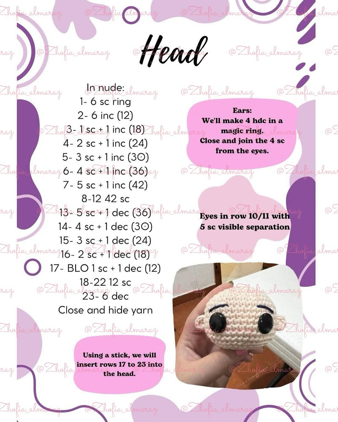 Muñeca Amigurumi de Sirena con Bikini a Crochet