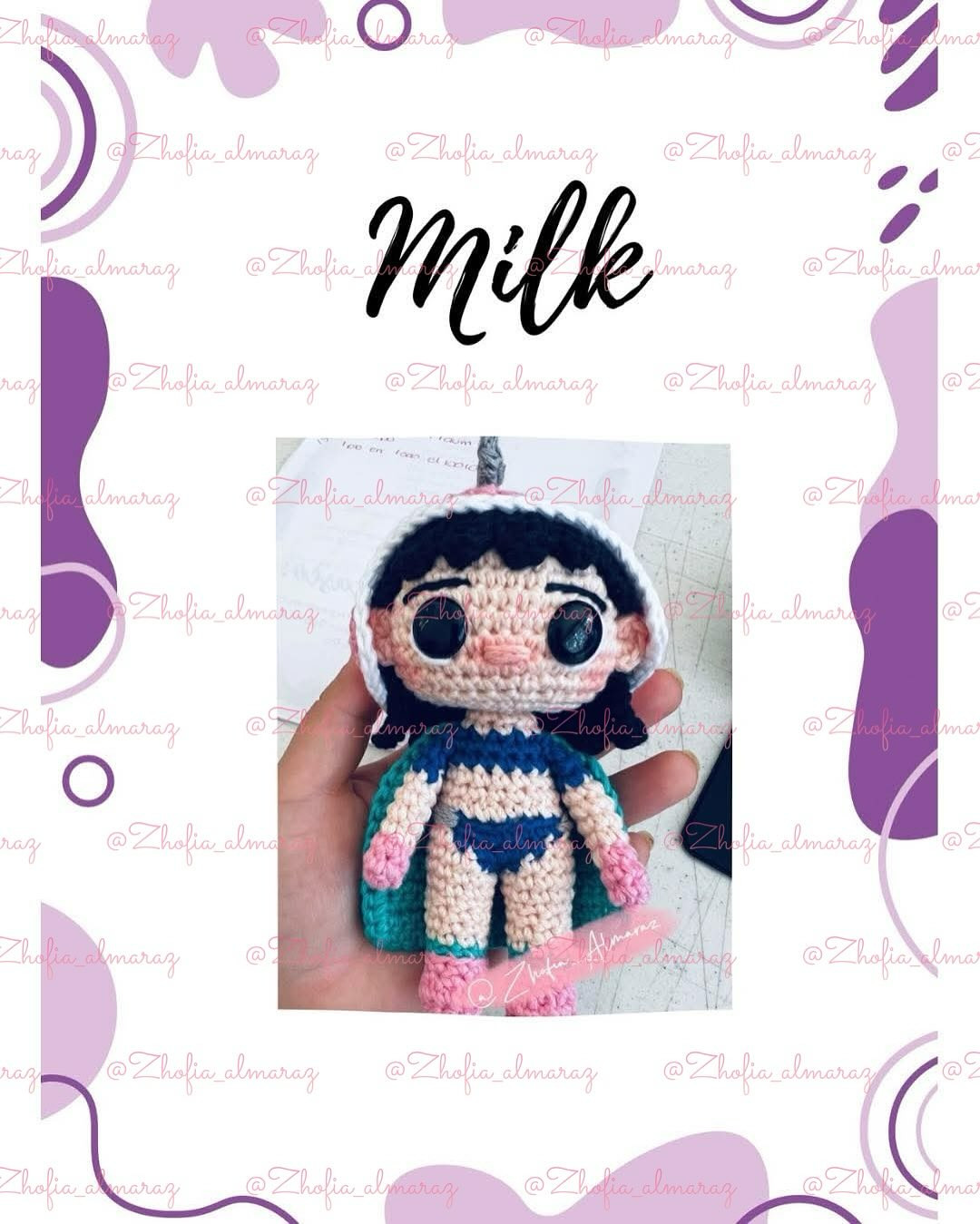 Muñeca Amigurumi de Sirena con Bikini a Crochet