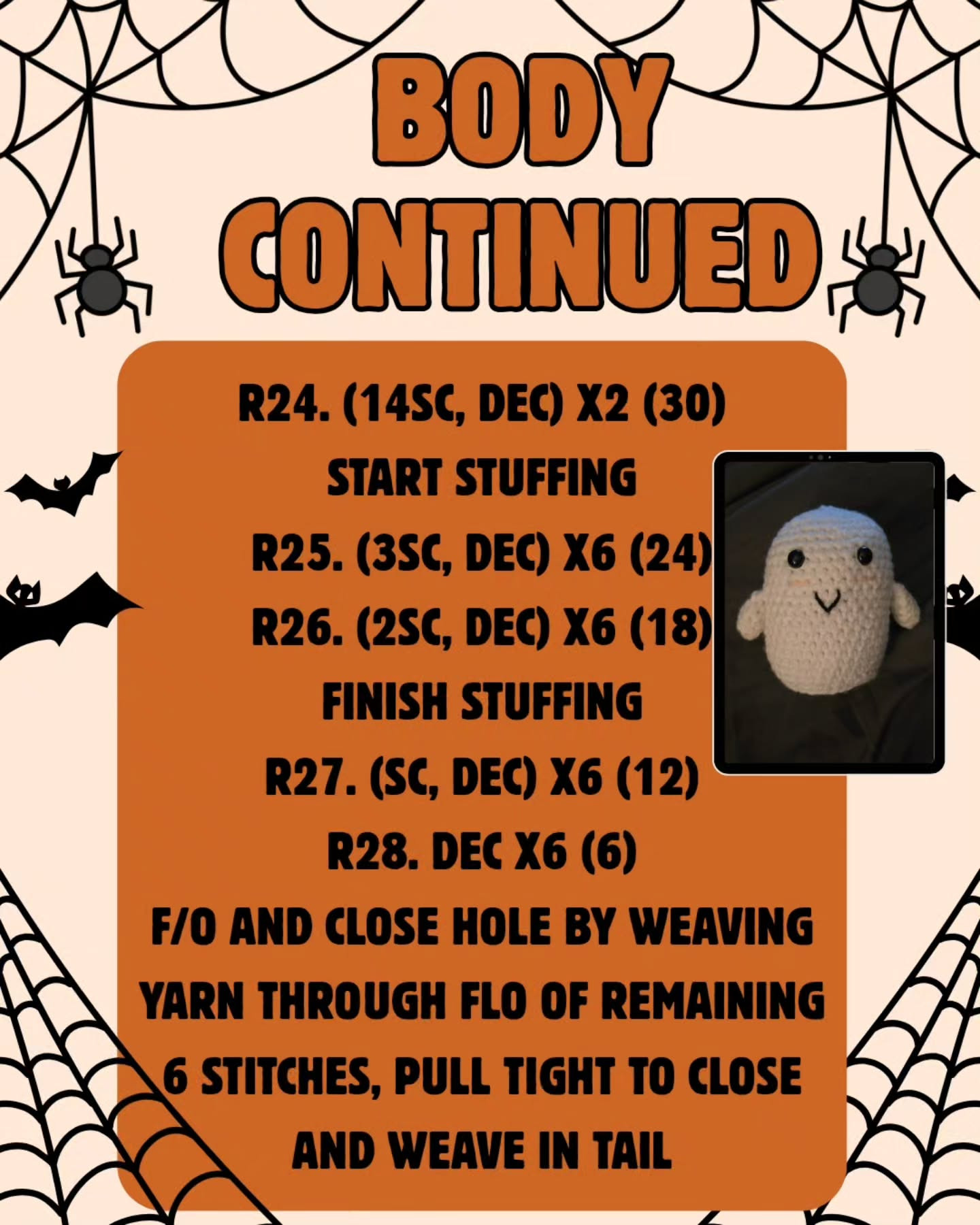 Mystie the Ghost: No Sew Crochet Pattern for Halloween