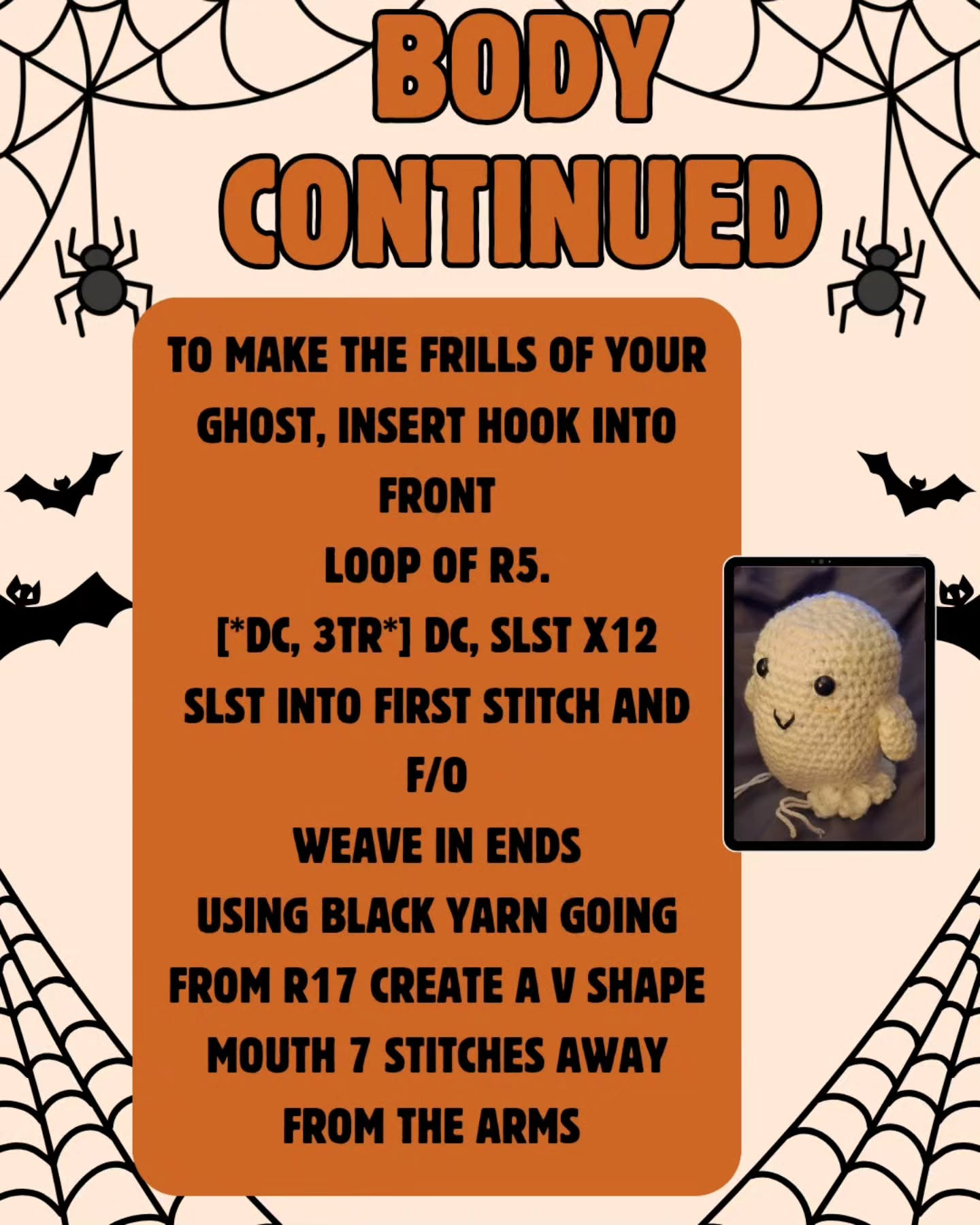 Mystie the Ghost: No Sew Crochet Pattern for Halloween