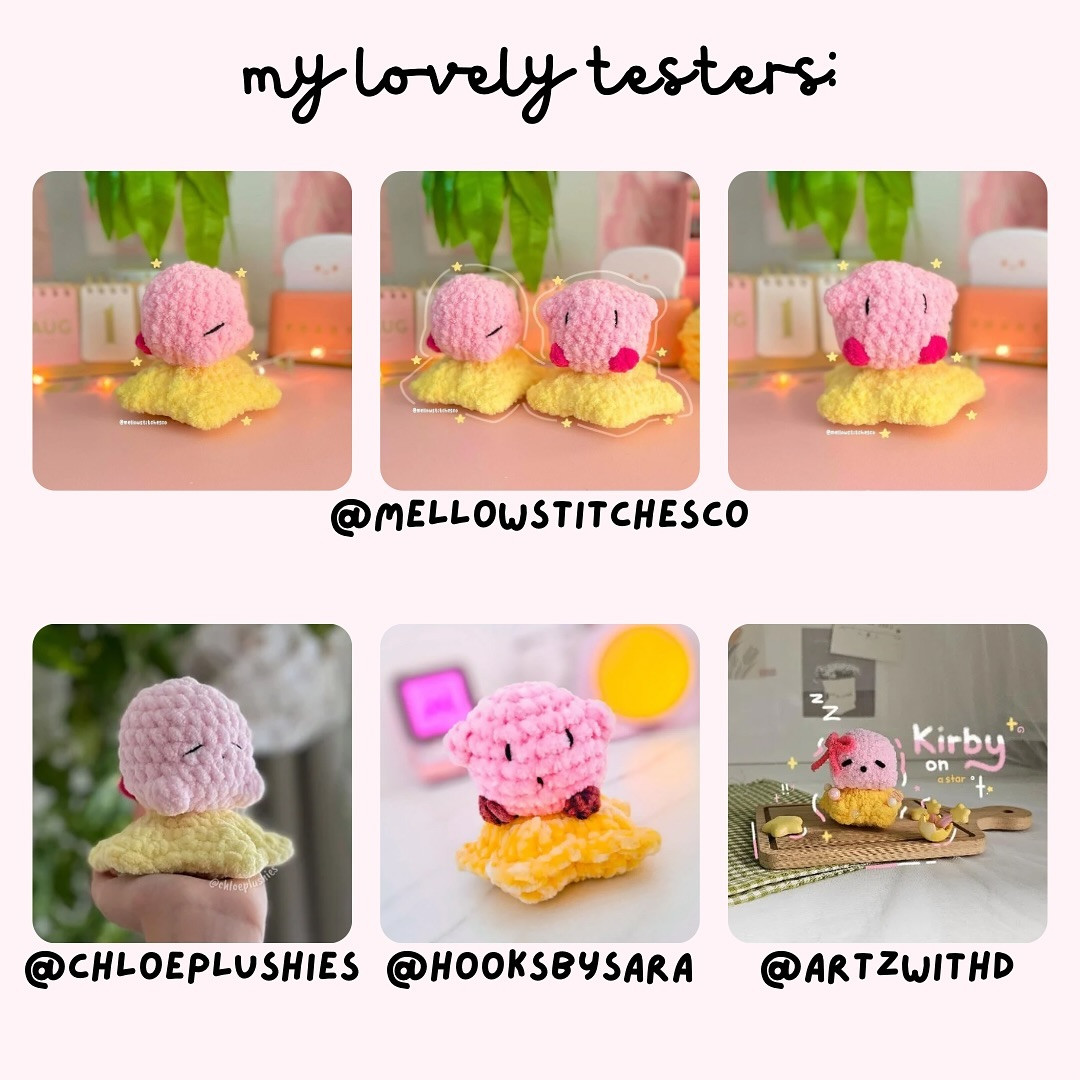 No-Sew 2-in-1 Kirby on a Star Crochet Pattern