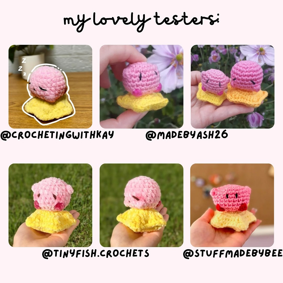 No-Sew 2-in-1 Kirby on a Star Crochet Pattern