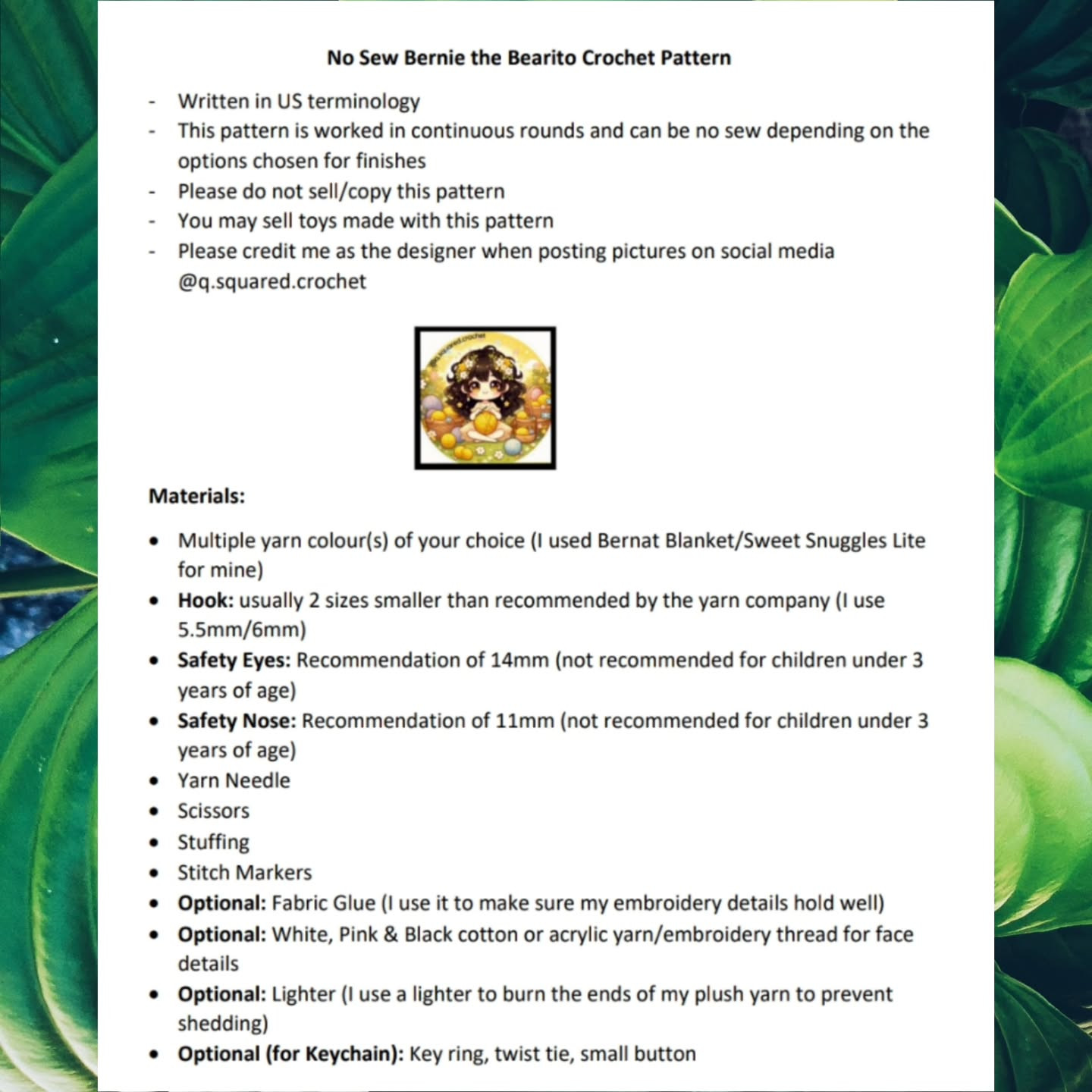 No Sew Bearito Crochet Pattern: Cute and Easy Teddy Bear Design