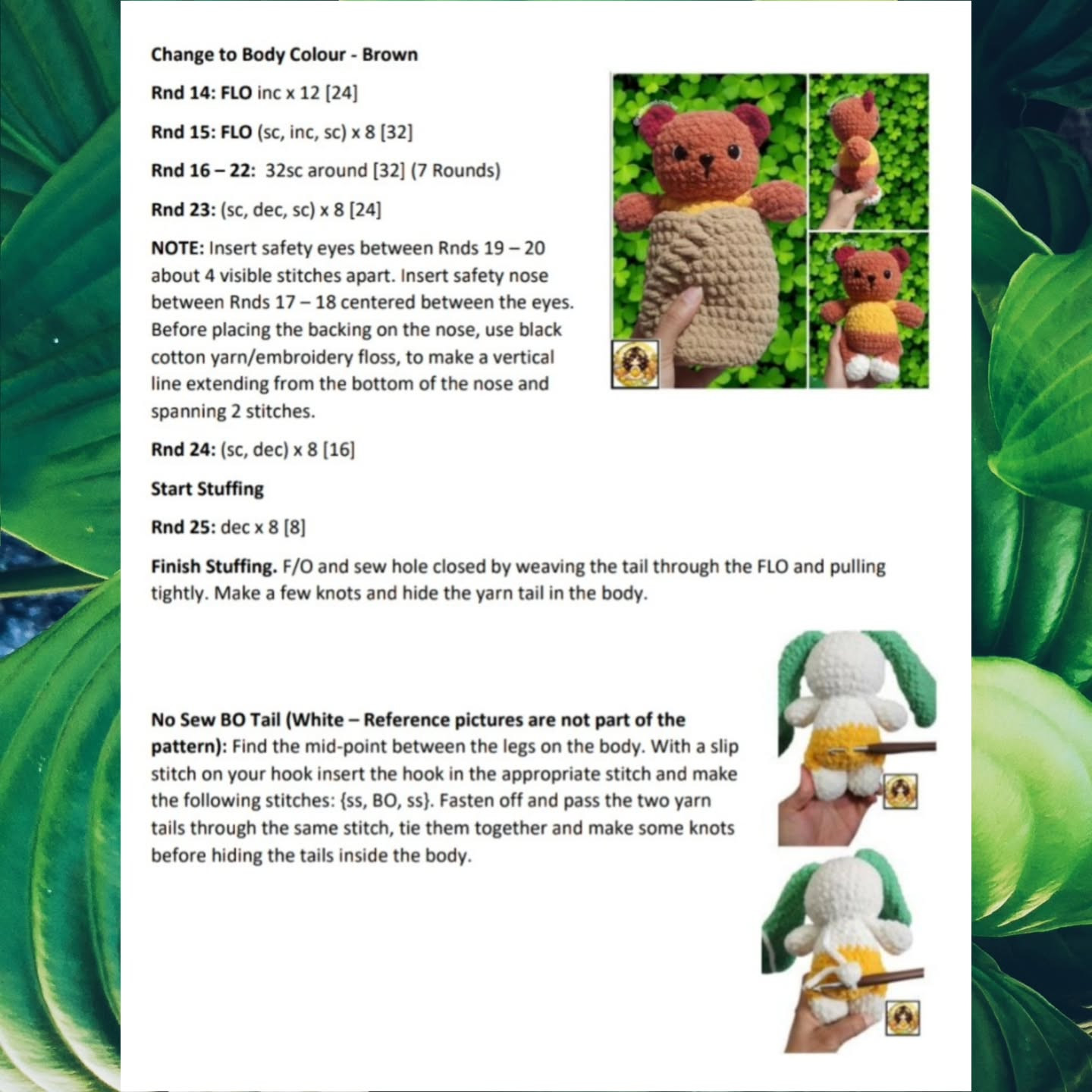 No Sew Bearito Crochet Pattern: Cute and Easy Teddy Bear Design