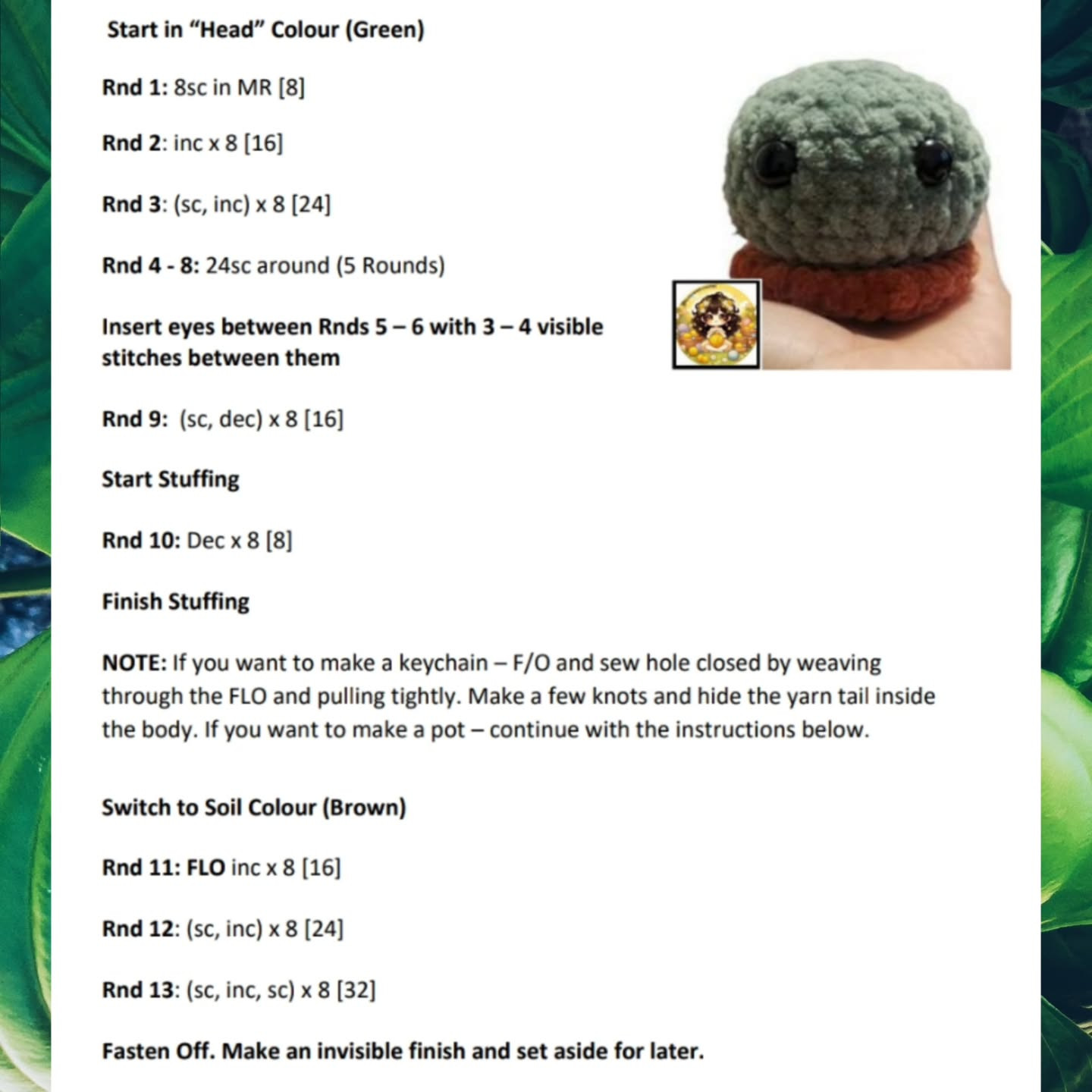 No Sew Cora the Cat Cactus Crochet Pattern