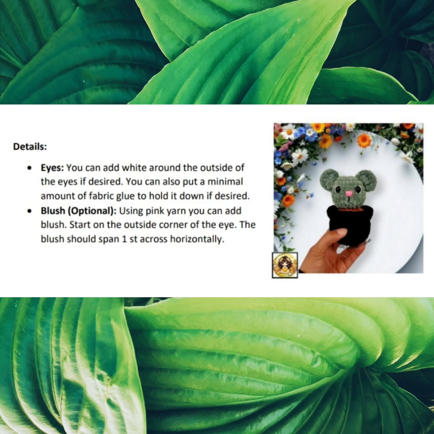 No Sew Mason the Mouse Cactus Crochet Pattern Guide