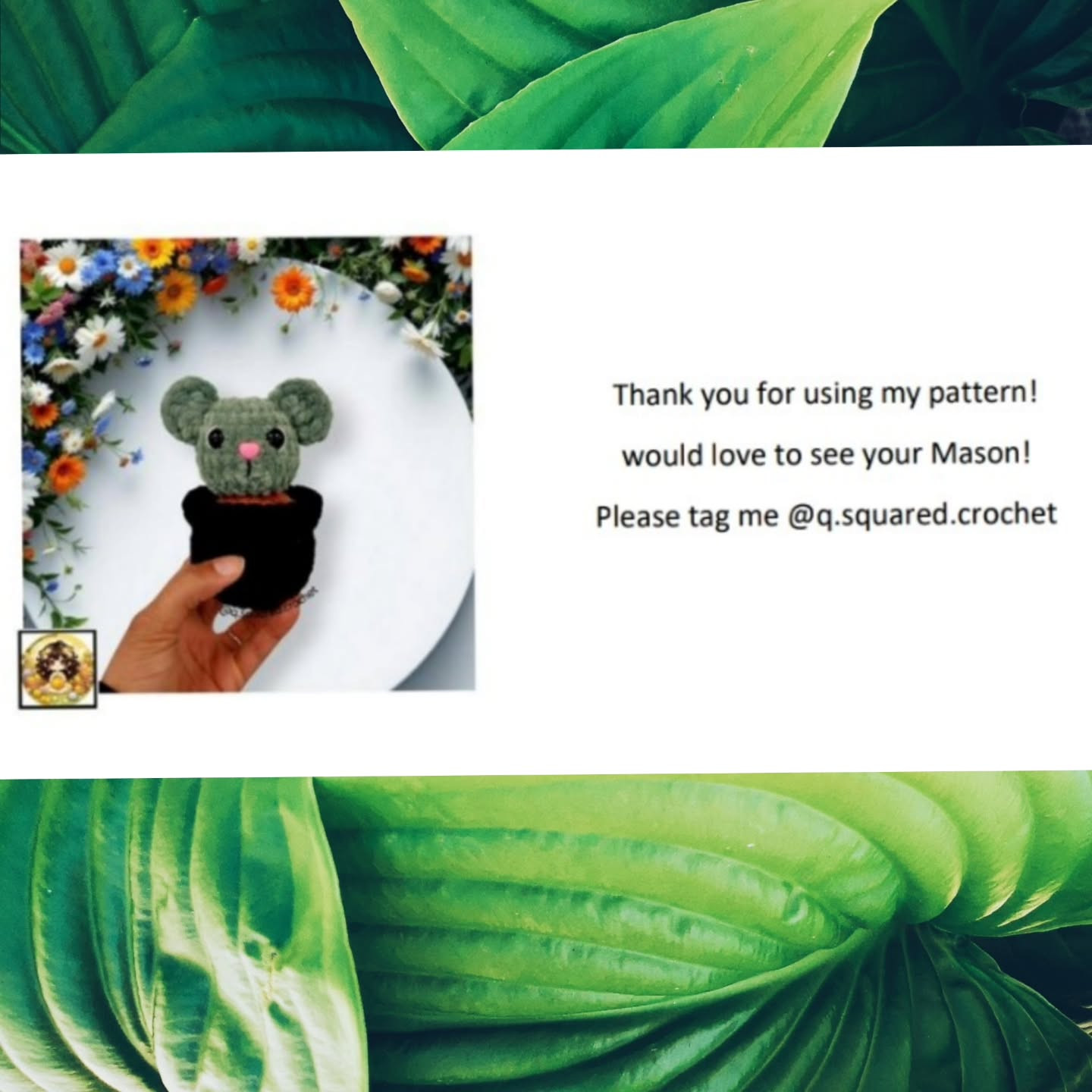 No Sew Mason the Mouse Cactus Crochet Pattern Guide